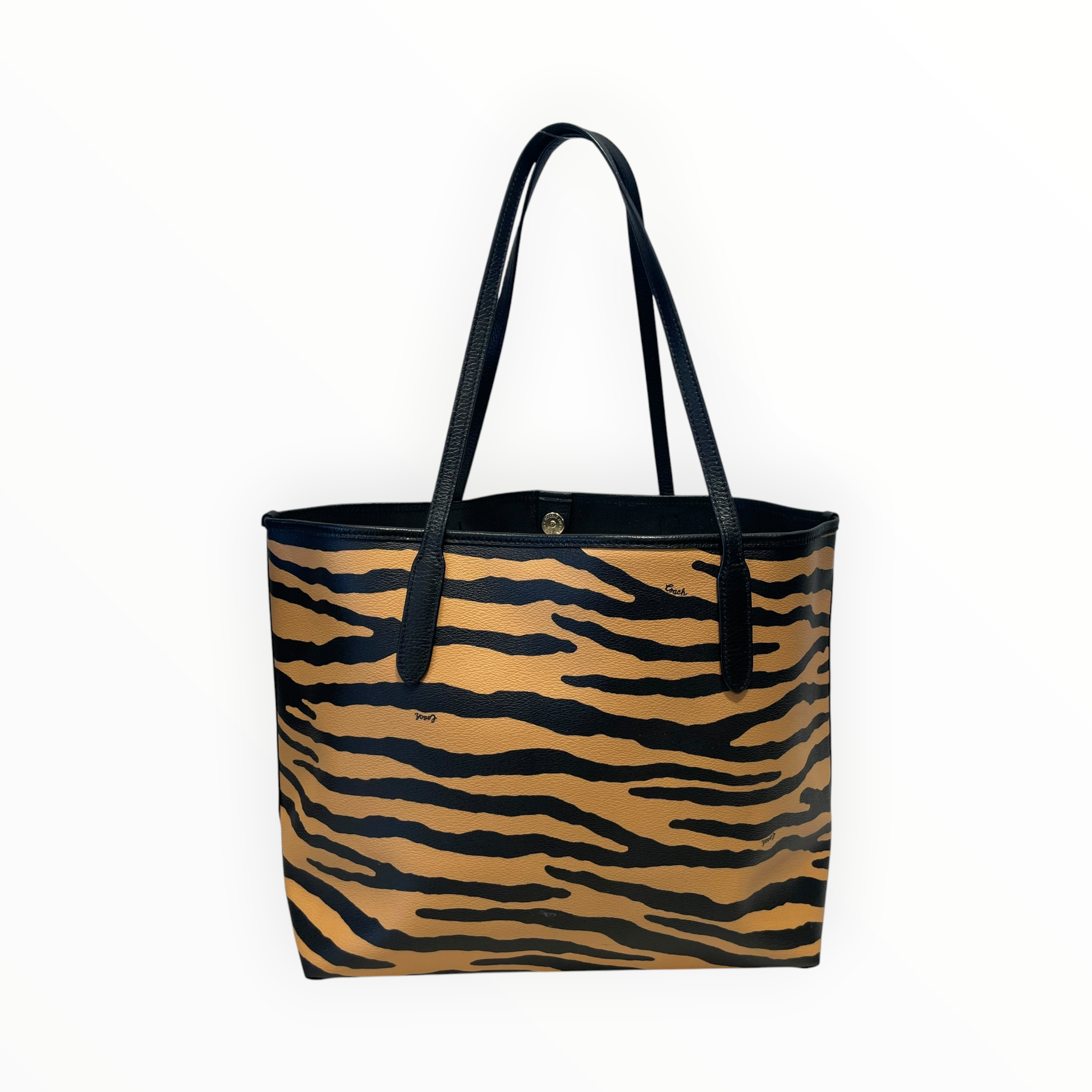 COACH/Tote Bag/Animal Pattern/Leather/MLT/Women's City Bag/Zebra view 2