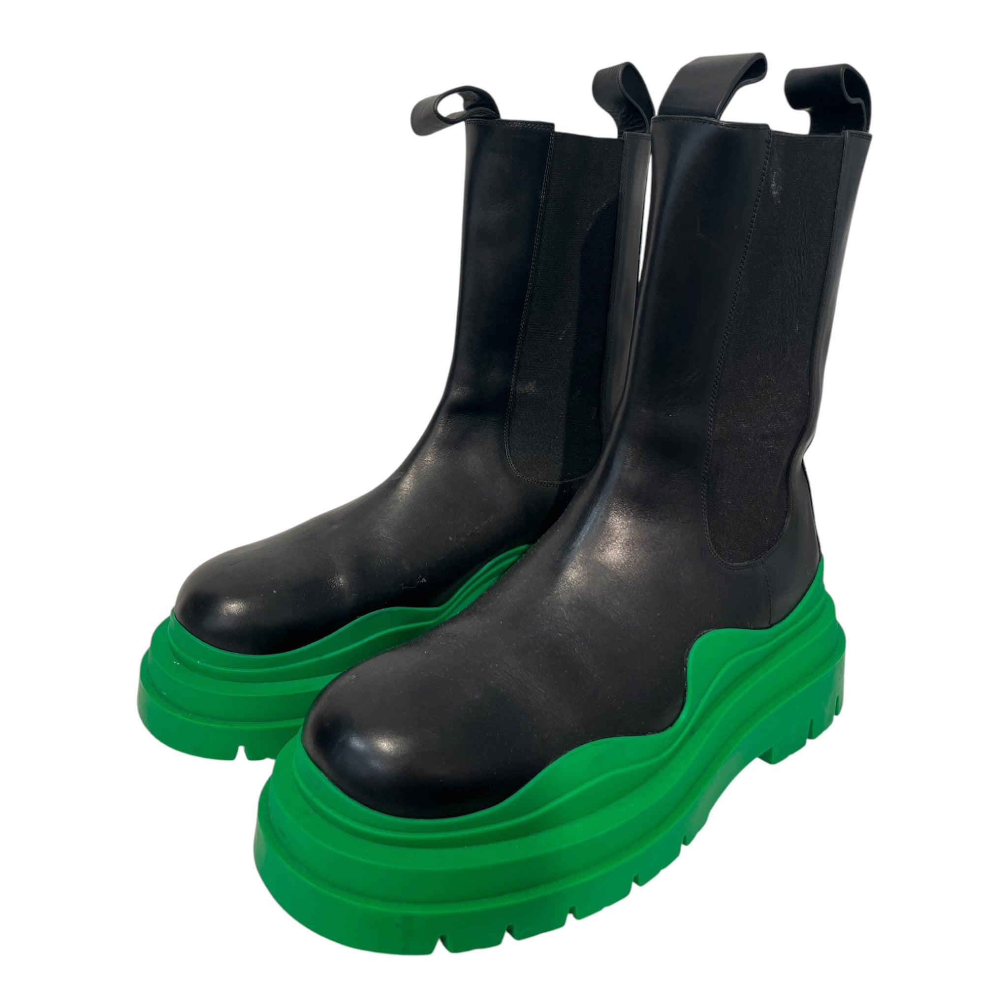 BOTTEGA VENETA/Chelsea Boots/EU 46/Leather/BLK/Side Gore/tire boots view 1