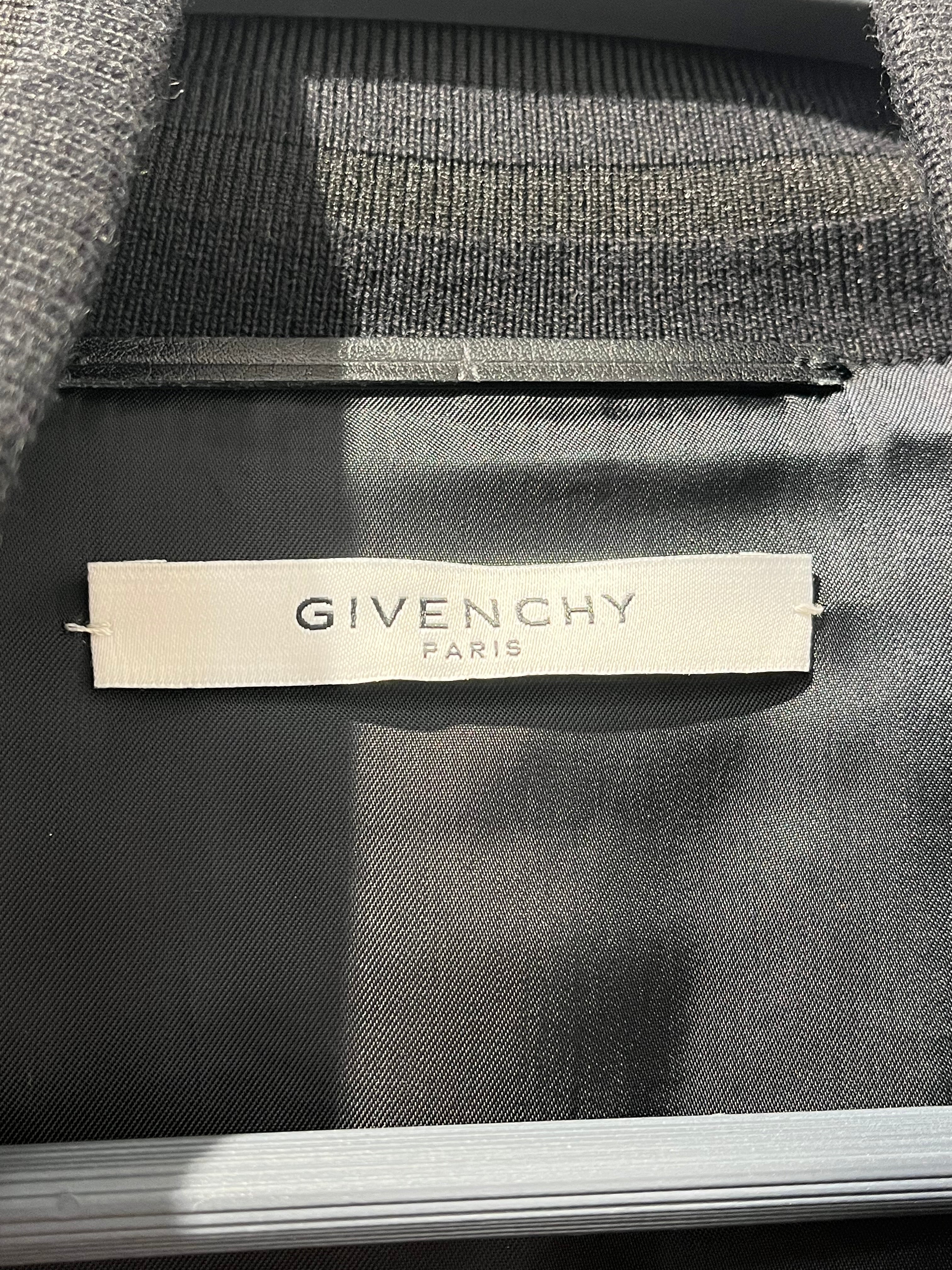 GIVENCHY/Jacket/48/Leather/BLK/TAN SLEEVES AND STAR DETAILS view 3