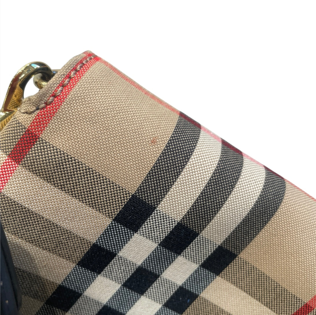 BURBERRY/Cross Body Bag/Plaid/Cotton/BEG/HACKBERRY view 8