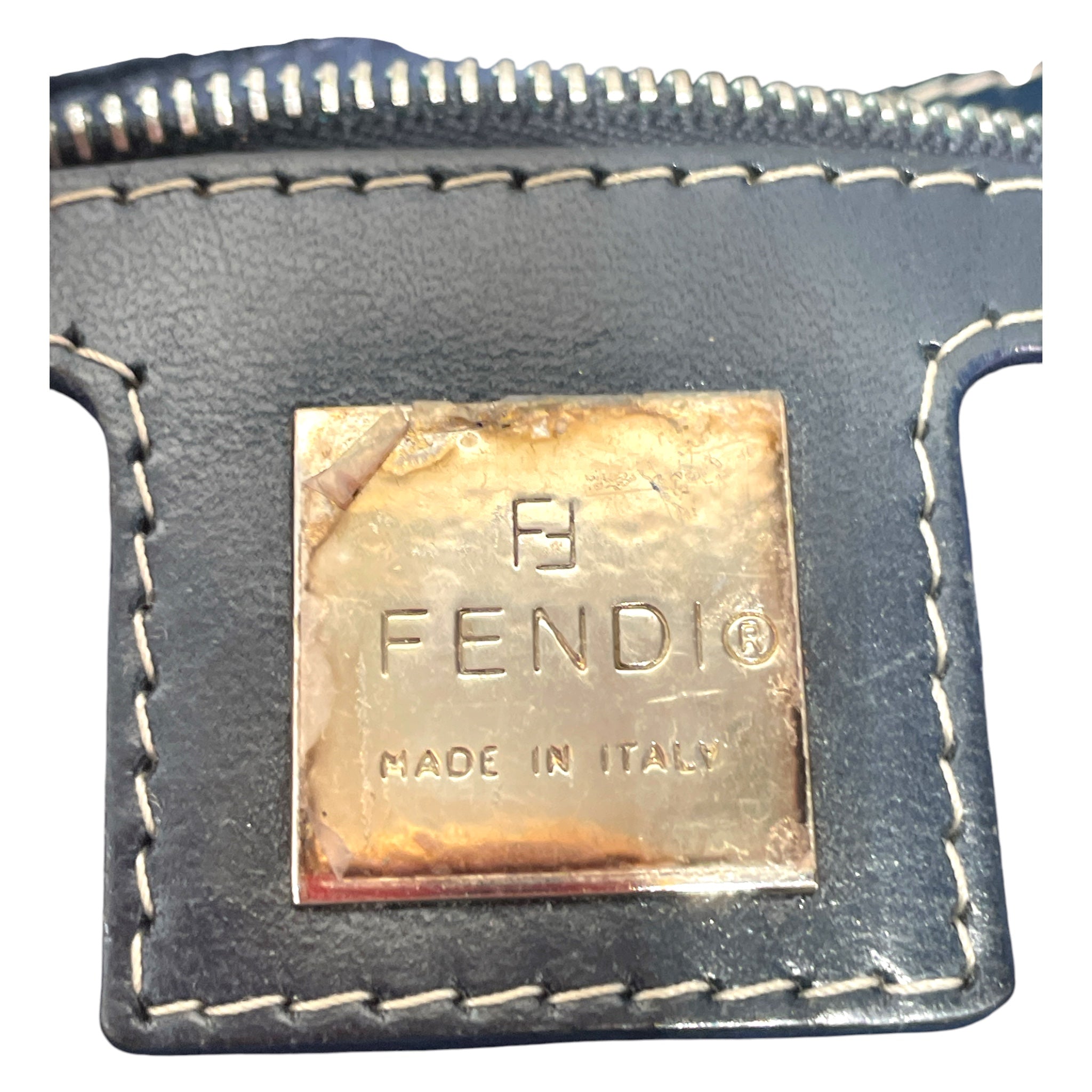 FENDI/Hand Bag/Monogram/Cotton/KHK/Baguette Zucchino Handbag view 4