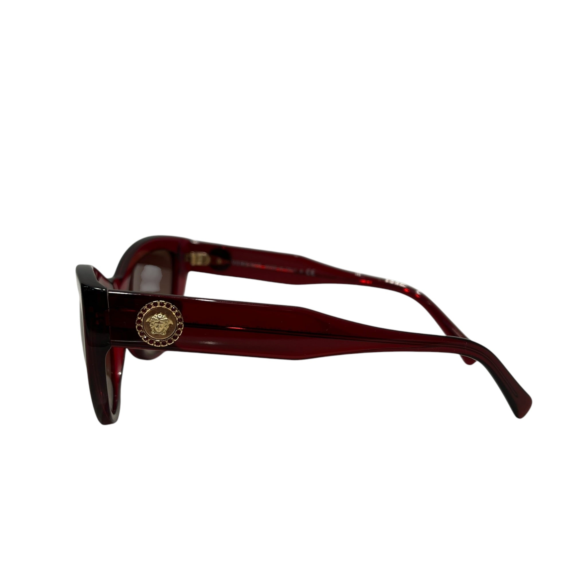 VERSACE/Sunglasses/Plastic/RED/L's/cat-eye medusa gold 4381-B view 3
