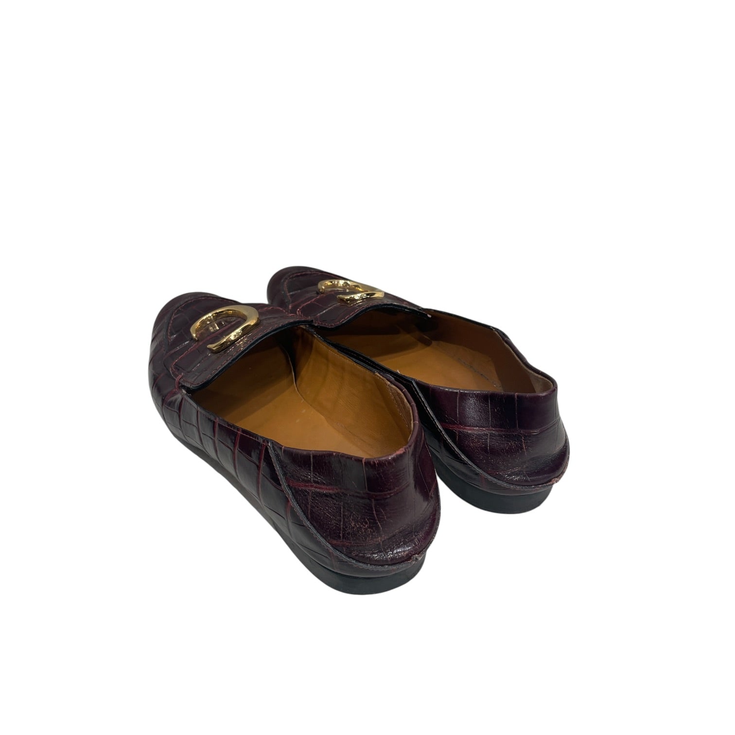 Chloe/Loafers/EU 39/Leather/BRD/GOLD C LETTER view 2