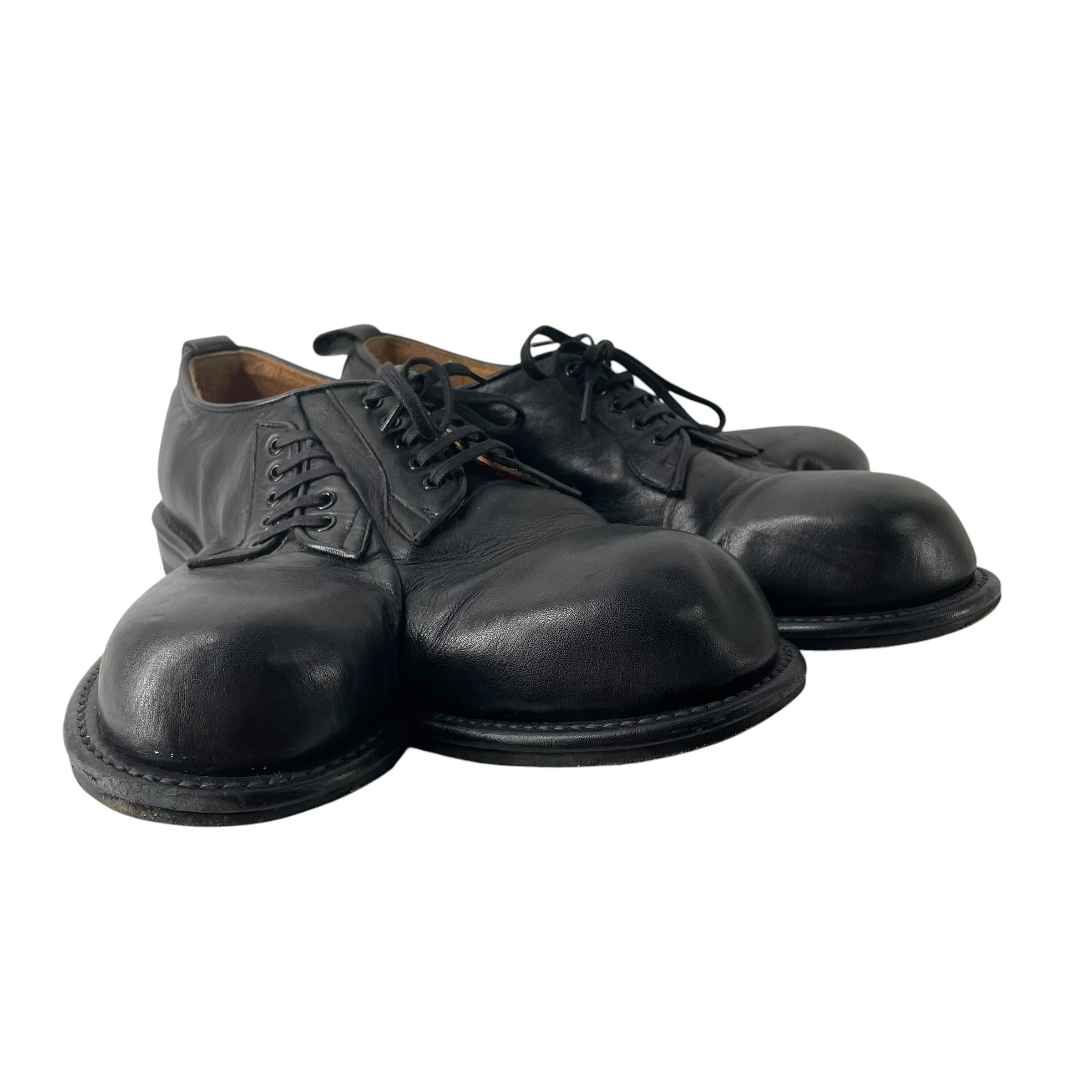 KIDS LOVE GAITE/COMME des GARCONS HOMME PLUS/Dress Shoes/US 9/Leather/BLK/SPLIT TOE DERBY view 1