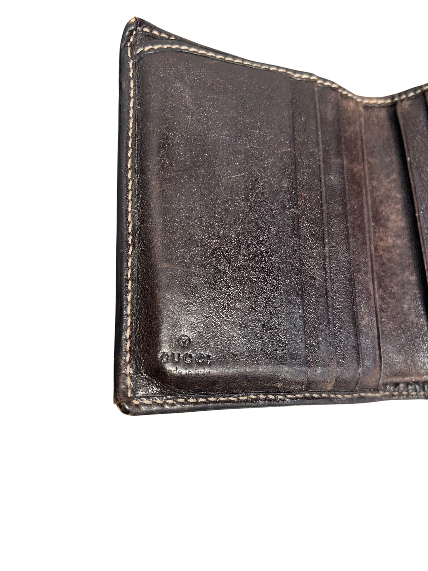 GUCCI/Wallet/Monogram/Leather/BRW/L's/GG CANVAS view 7
