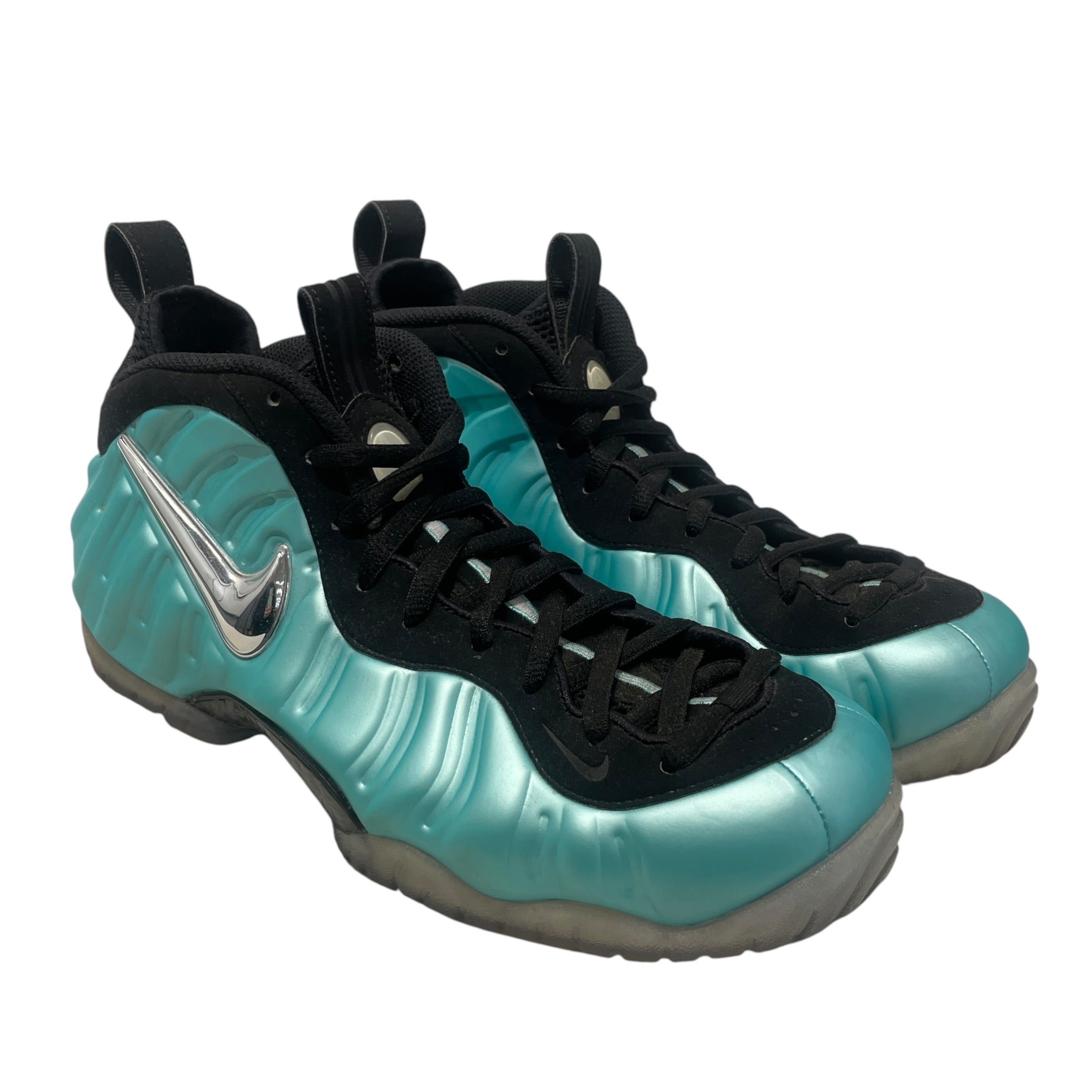 NIKE/Hi-Sneakers/US 9.5/BLU/foamposite pro island green view 1