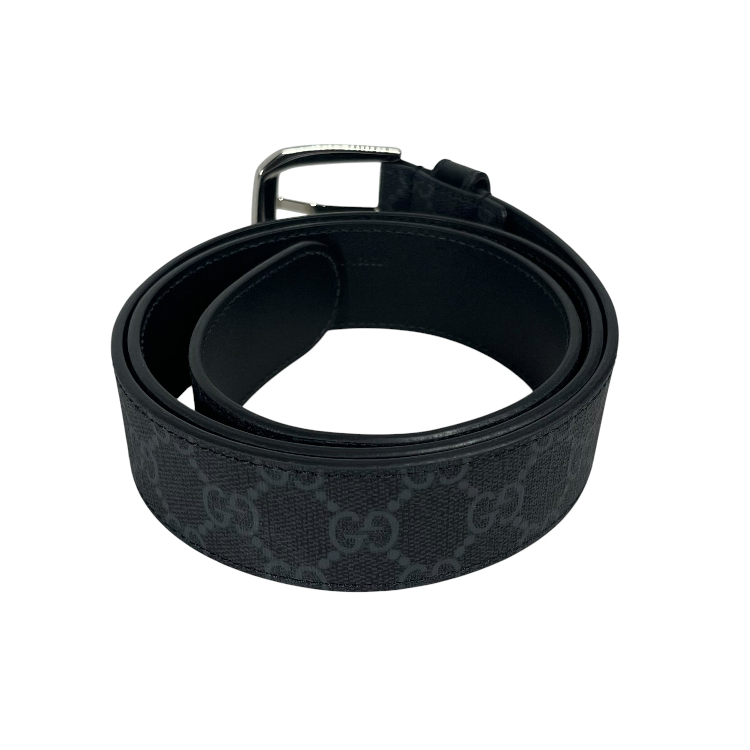 GUCCI/Belt/Monogram/Leather/BLK/M's/GG Black Monogram view 2