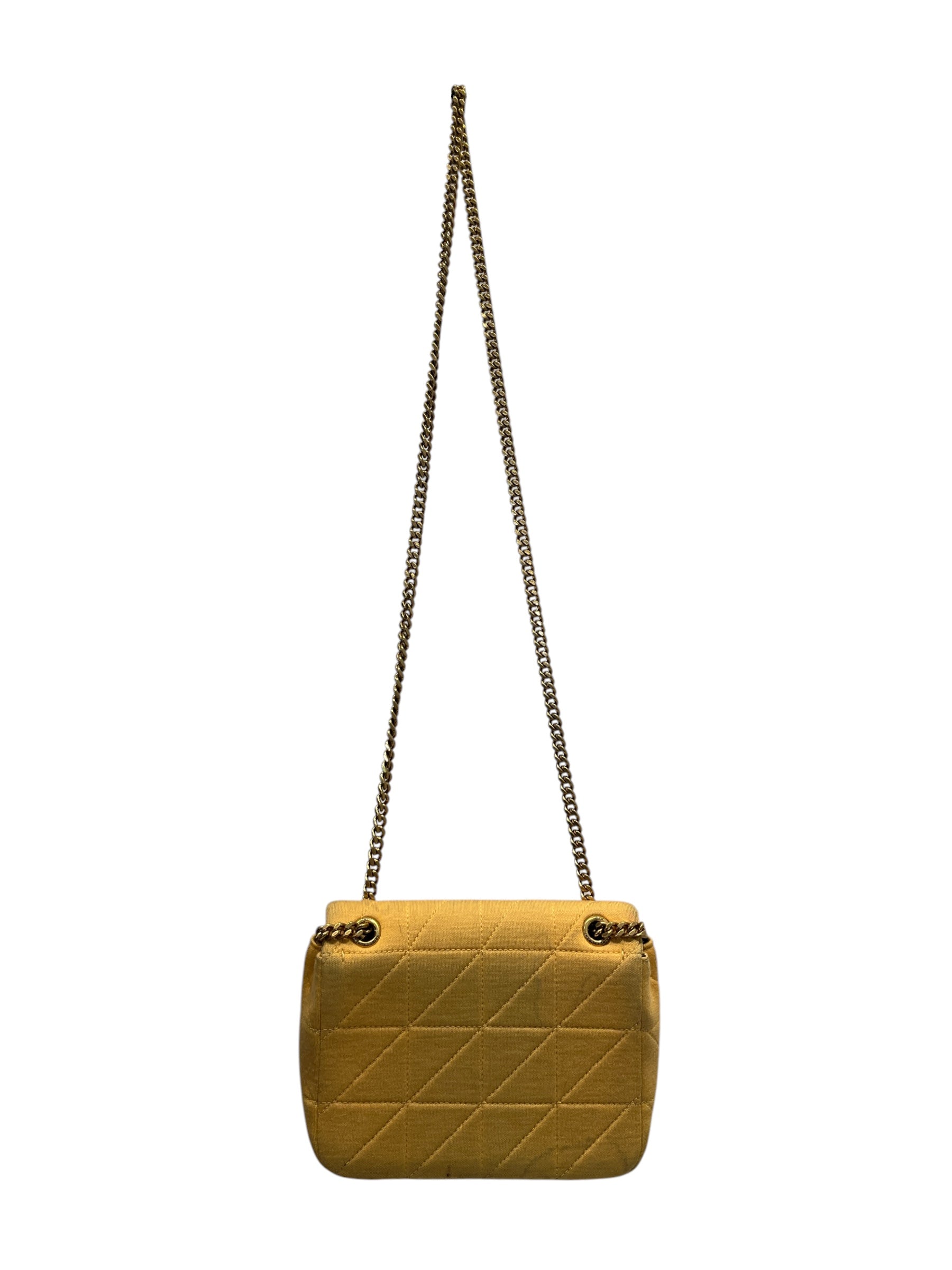 YVES SAINT LAURENT/Cross Body Bag/Cotton/YEL/Quilted view 2
