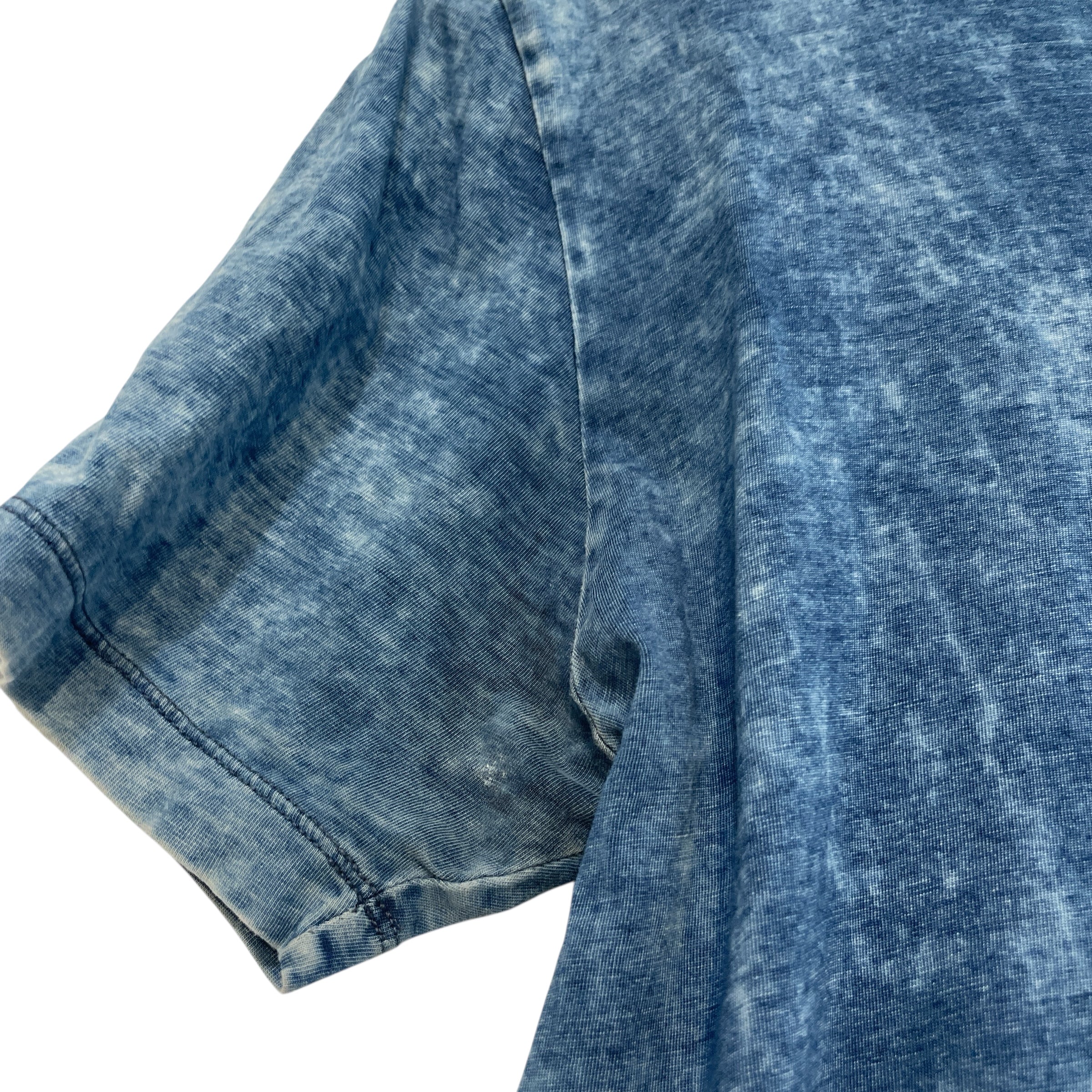 Maison Margiela/T-Shirt/XL/Cotton/BLU/All Over Print/Acid Wash Distressed Tee view 4