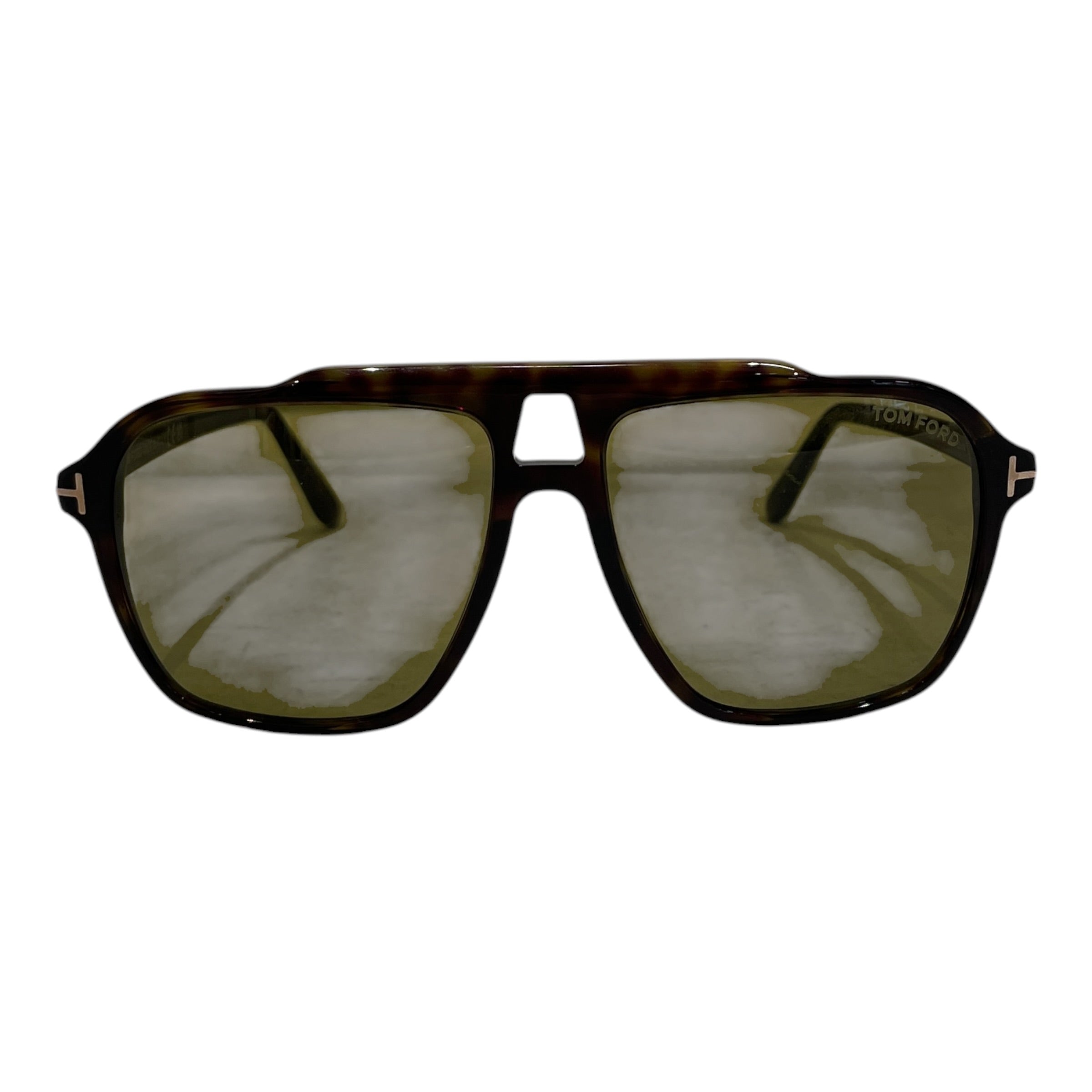 TOM FORD/Sunglasses/Plastic/BRW/Wellington/M's/TF GRN AVIATOR TORTOISESHELL