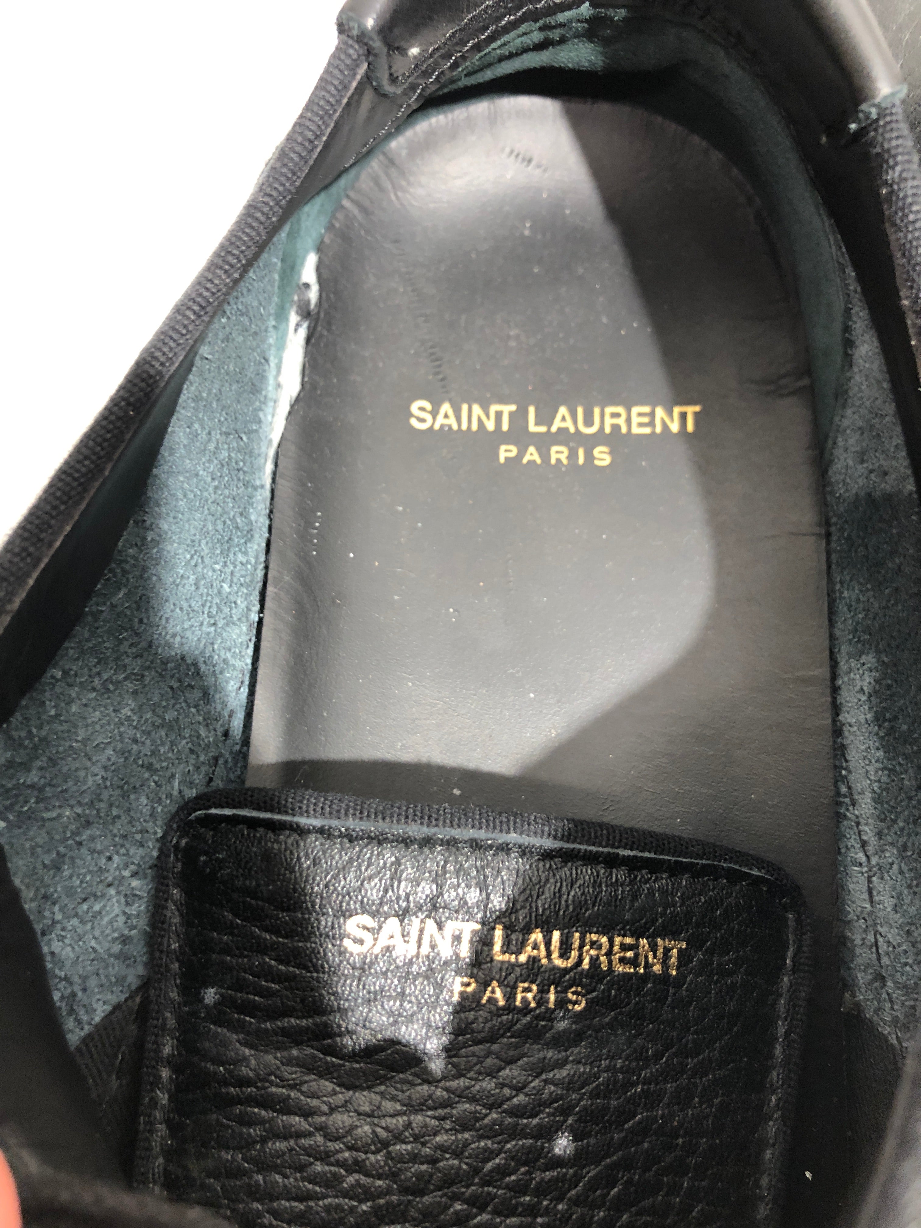 SAINT LAURENT/Low-Sneakers/EU 44/Leather/BLK/ view 3