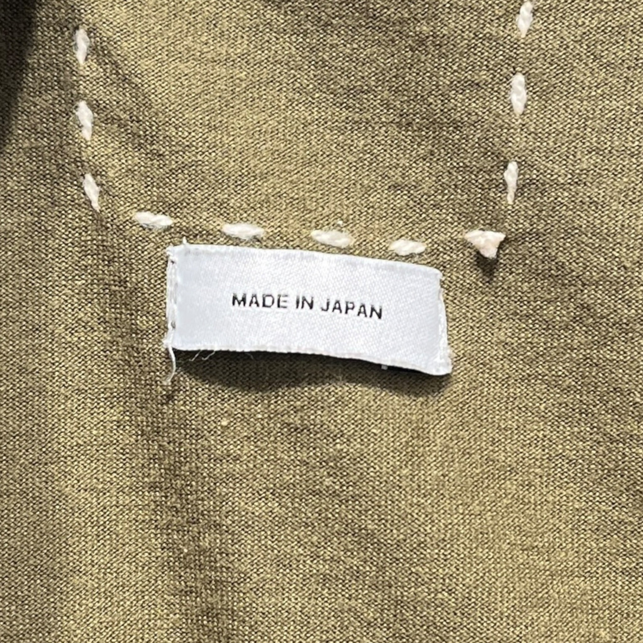 visvim/LS T-Shirt/S/Cotton/KHK/Graphic/lower back american flag view 3