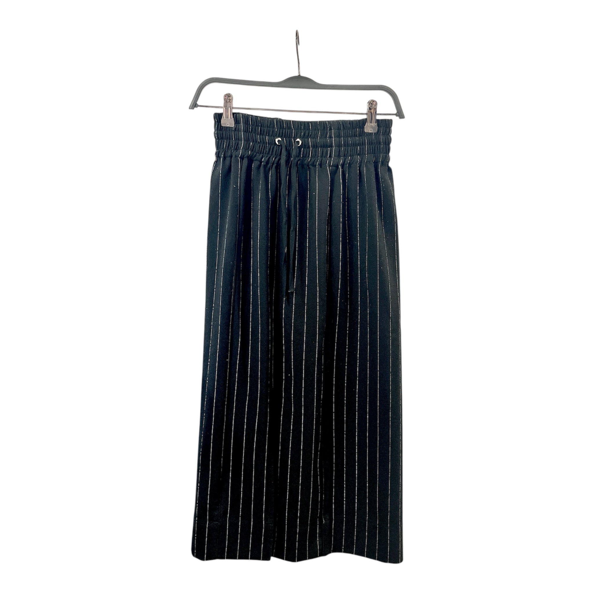 GANNI/Long Skirt/36/Stripe/Polyester/BLK/Ganni Striped Skirt view 1