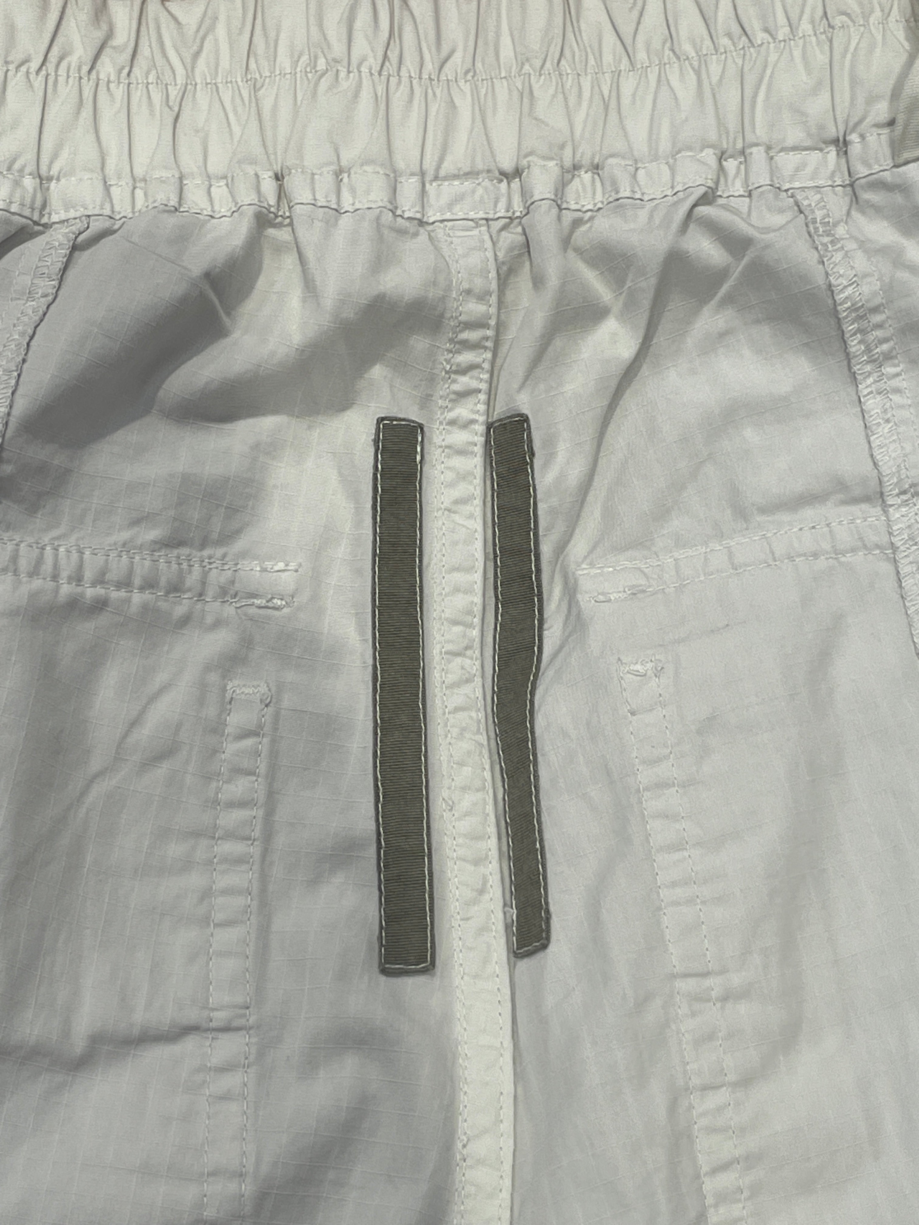 Rick Owens/Cargo Pants/M/Cotton/WHT/'Milk Wash' Square Pockets view 3