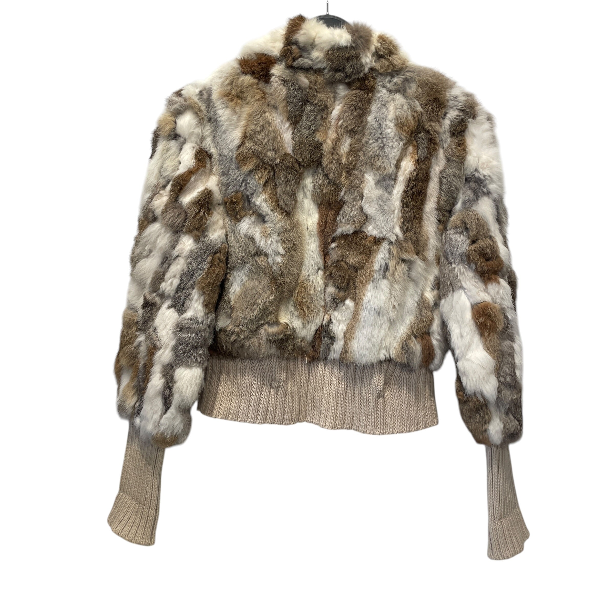 Vintage/Flight Jkt/Fur/MLT/PATCHWORK RABBIT FUR view 2