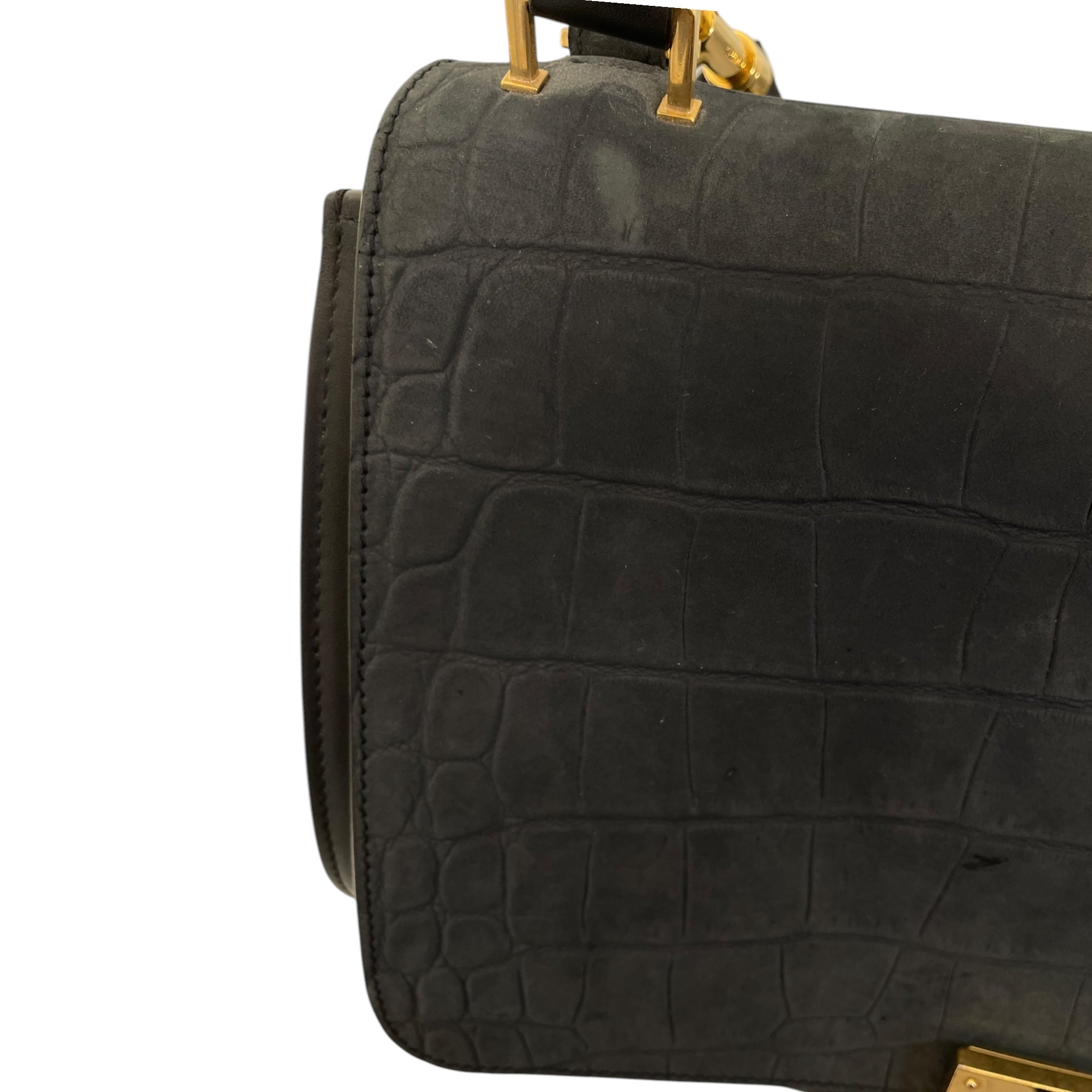 CELINE/Cross Body Bag/M/Leather/GRY/ view 10