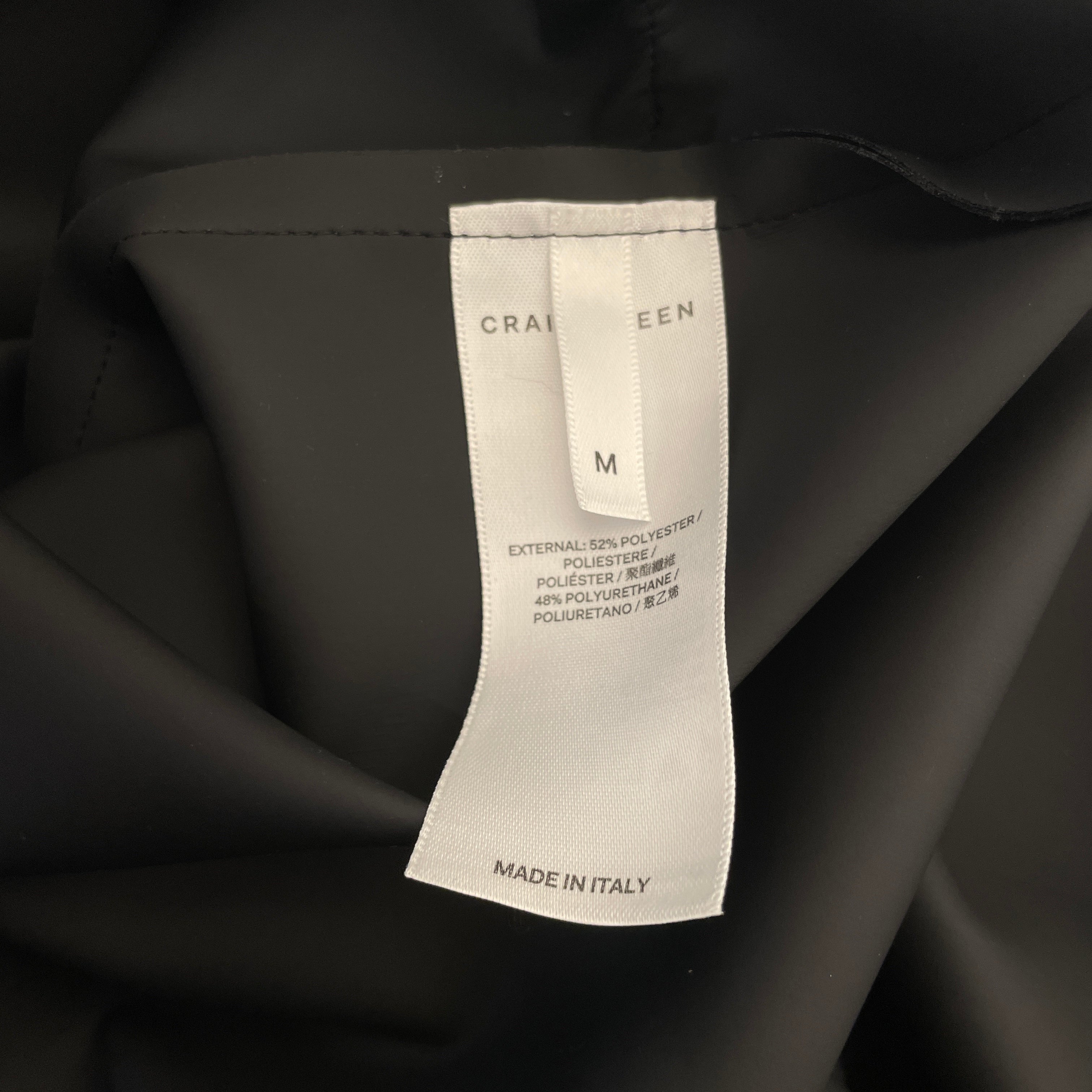 CRAIG GREEN/Jacket/M/BLK/TUBE PLEAT view 4