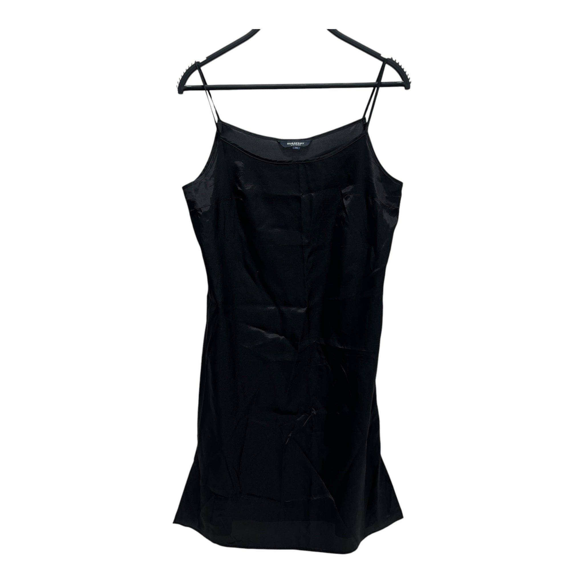 BURBERRY LONDON/Camisole Dress/M/Nylon/BLK/Mini Length/SIDE SLITS view 1