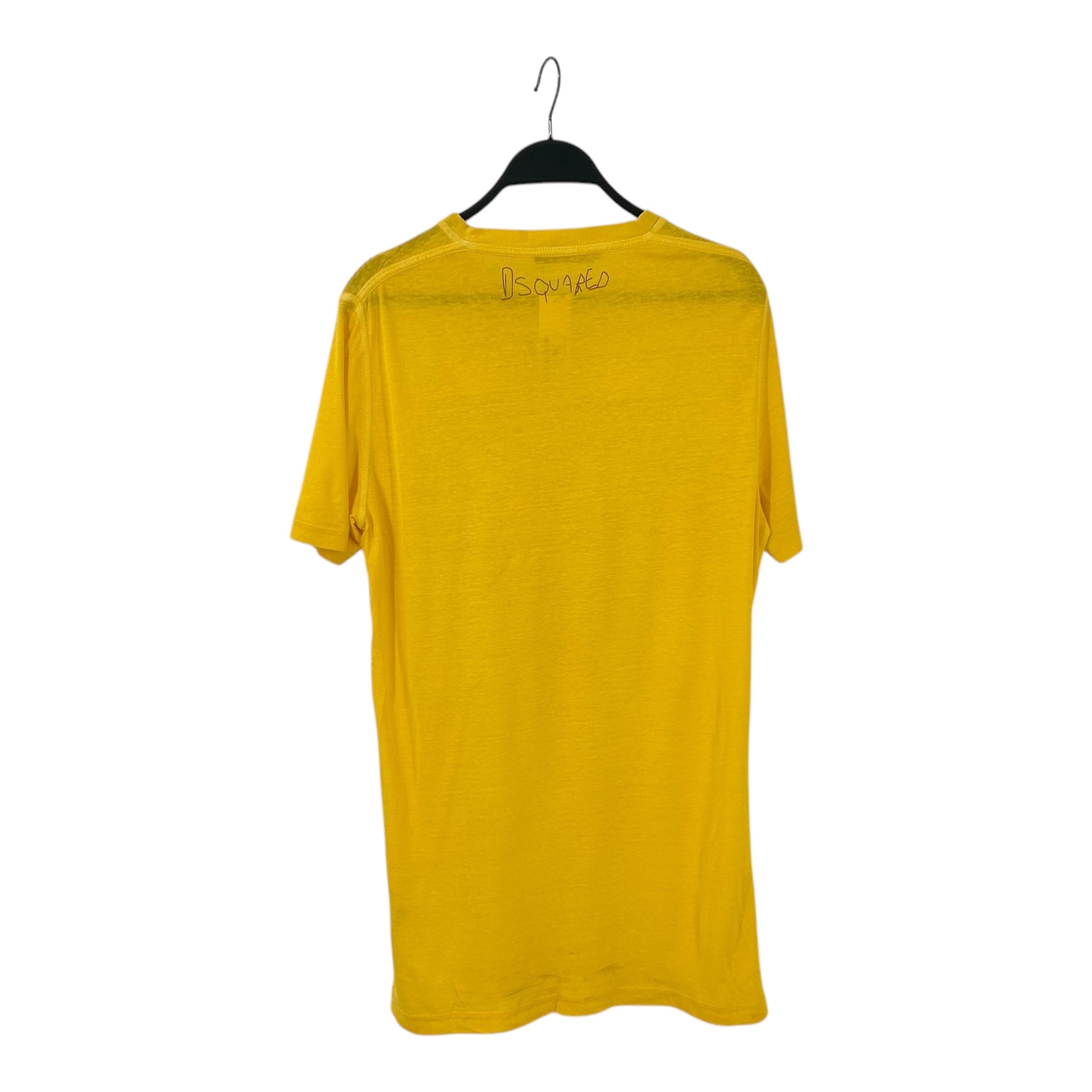 DSQUARED2/T-Shirt/M/Yellow/Cotton/ view 2