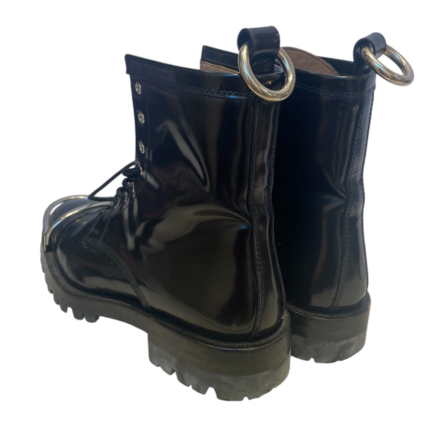 Alexander Wang/Ankle Boots/EU 38.5/Leather/BLK/lyndon military view 2
