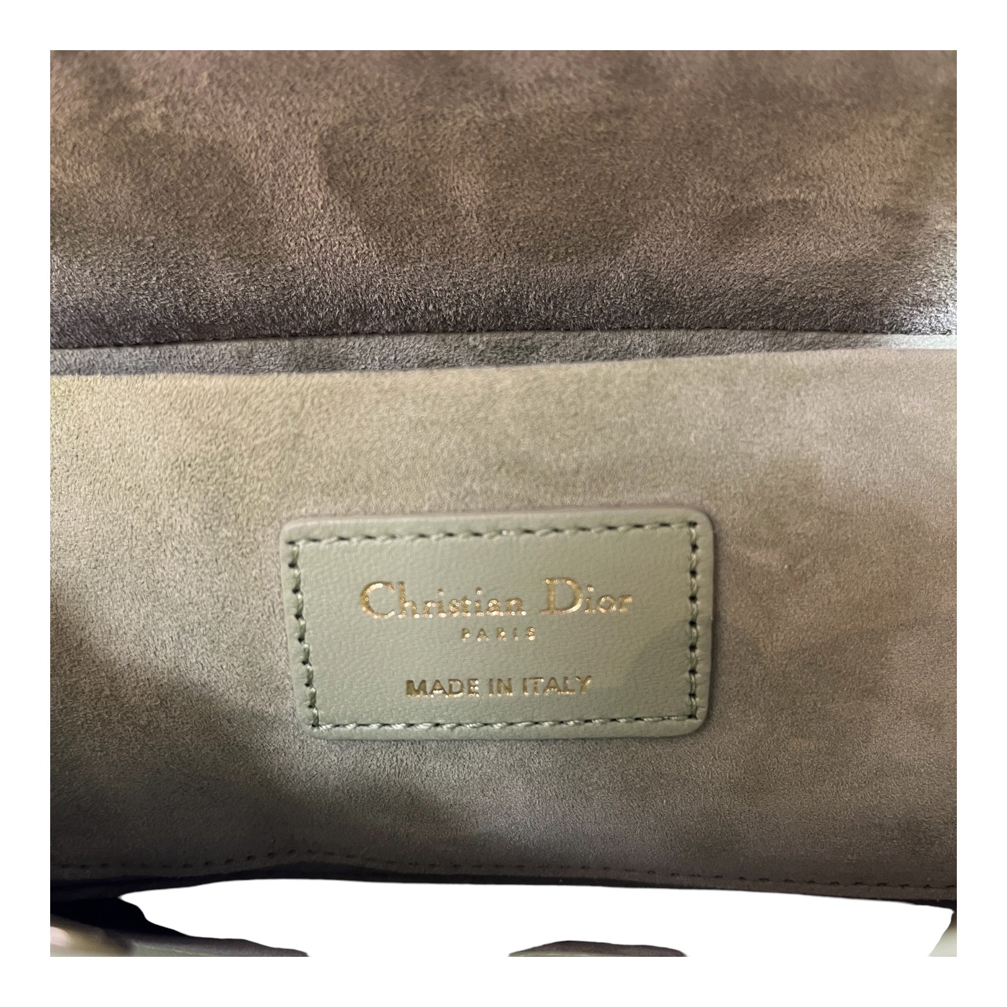 Christian Dior/Clutch Bag/GRN/SAGE MEDIUM CANNAGE view 6