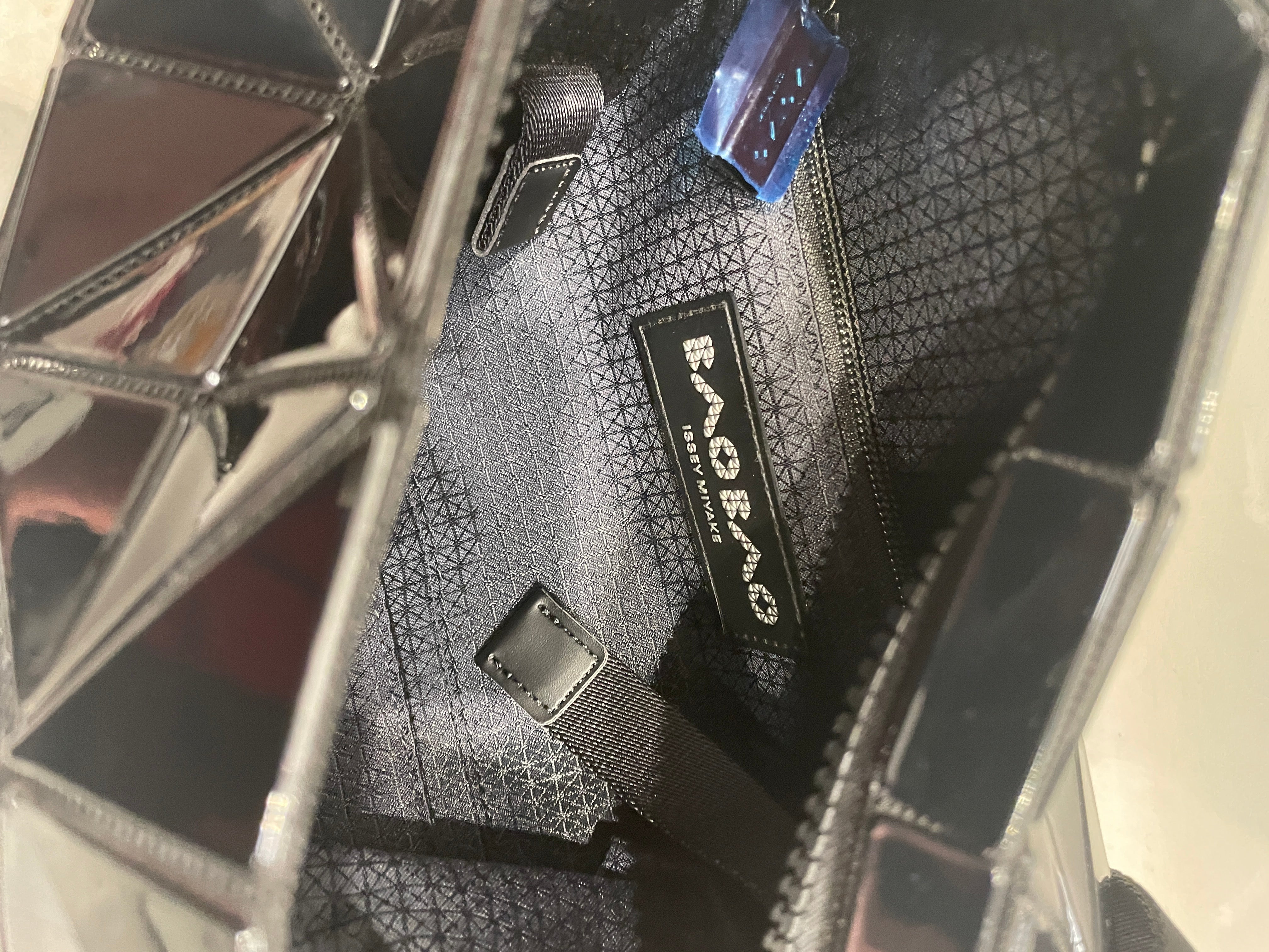 BAO BAO ISSEY MIYAKE/Cross Body Bag/BLK/MINI SIZE TRIANGLE BAG view 6