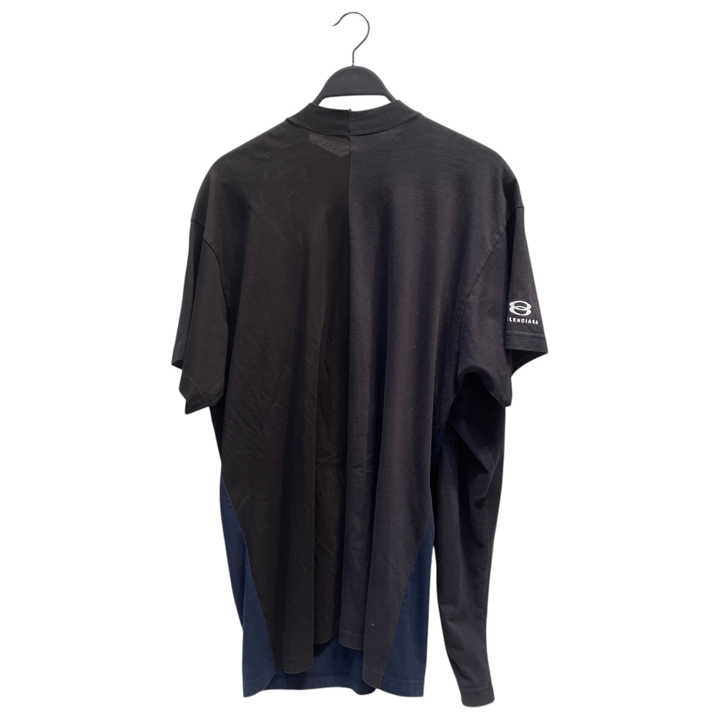 BALENCIAGA/LS T-Shirt/L/Cotton/NVY/Double T-Shirt view 2