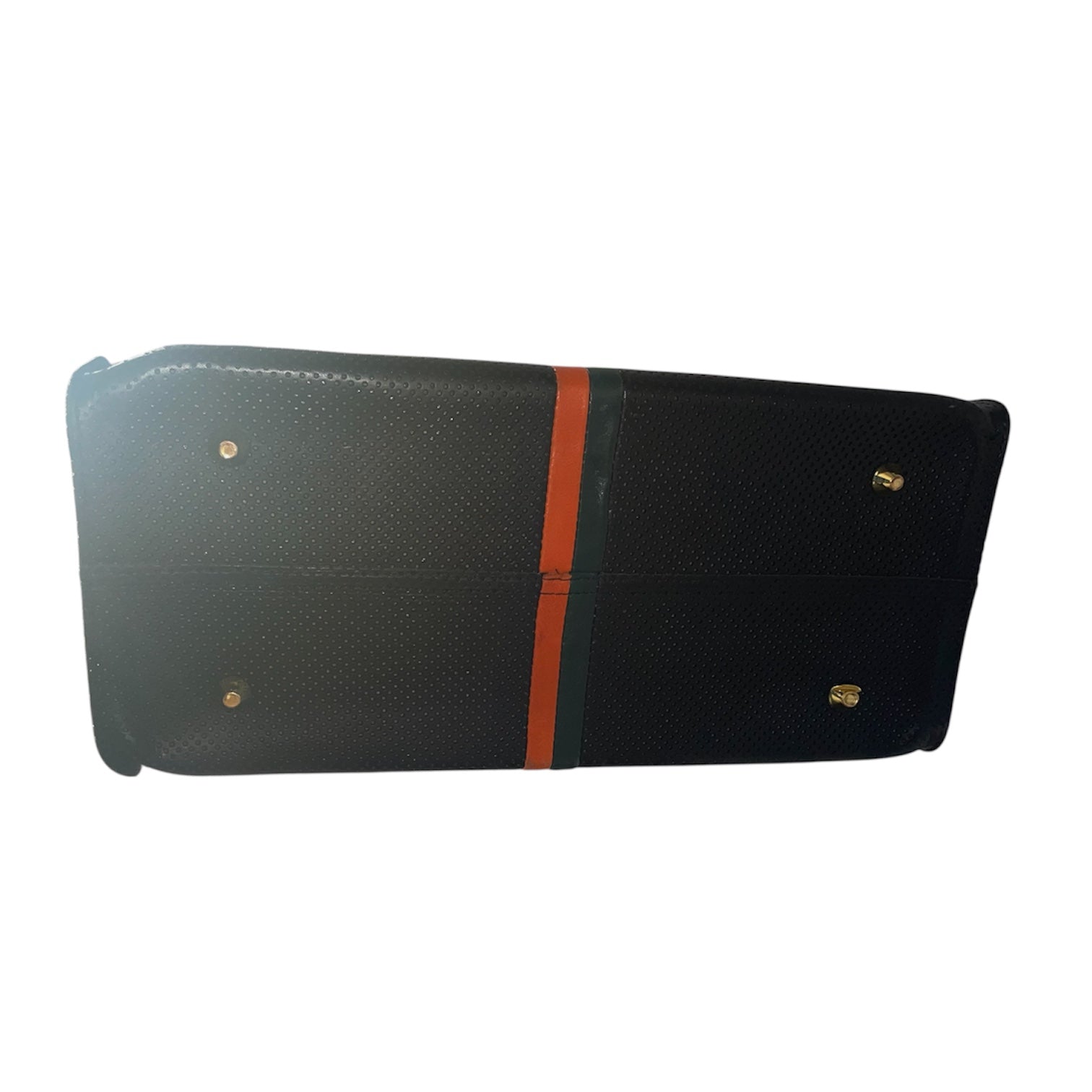 Clare V/Cross Body Bag/Leather/BLK/ORANGE GREEN STRIPE view 4
