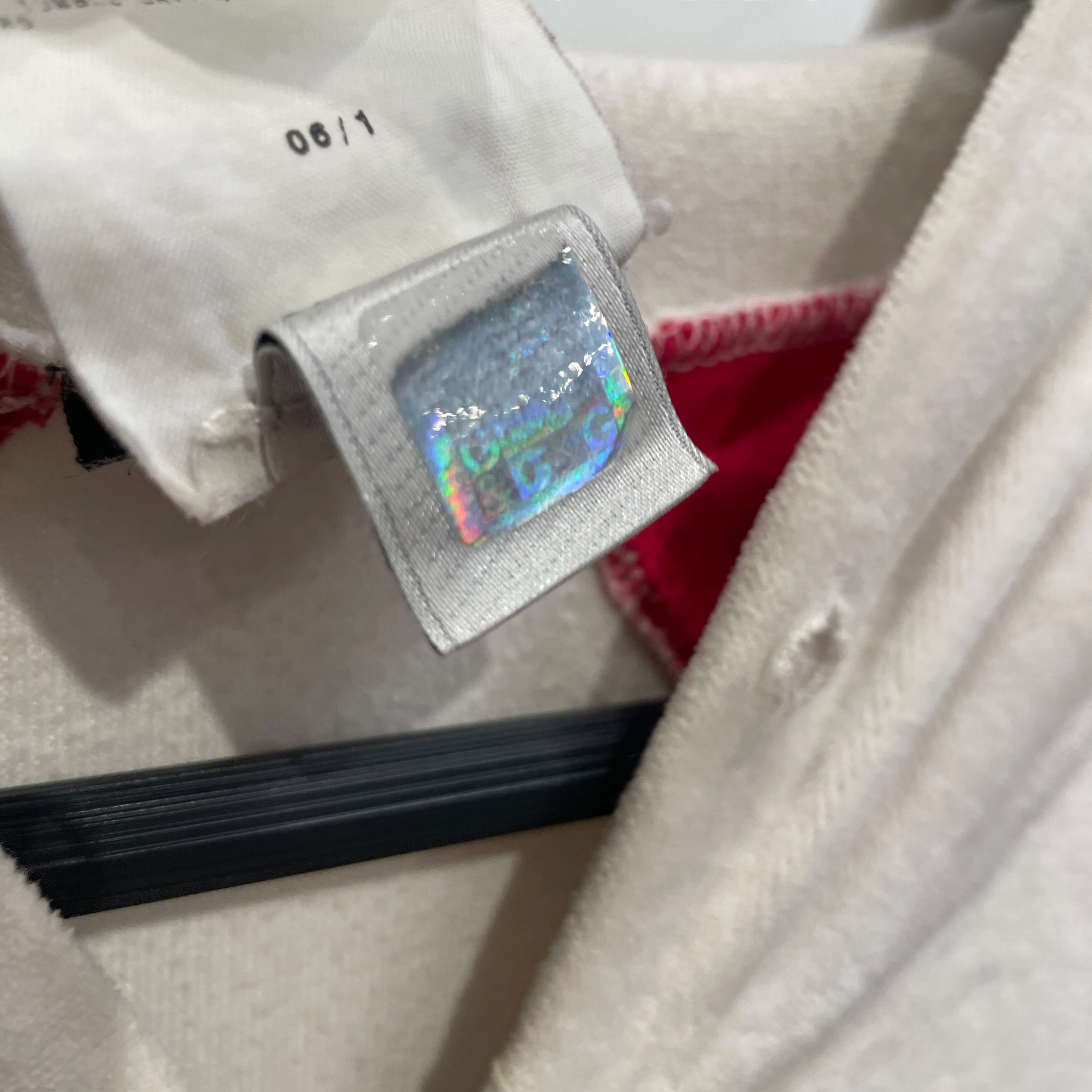 D&G/Zip Up Hoodie/XXL/Velour/WHT/VINTAGE view 4