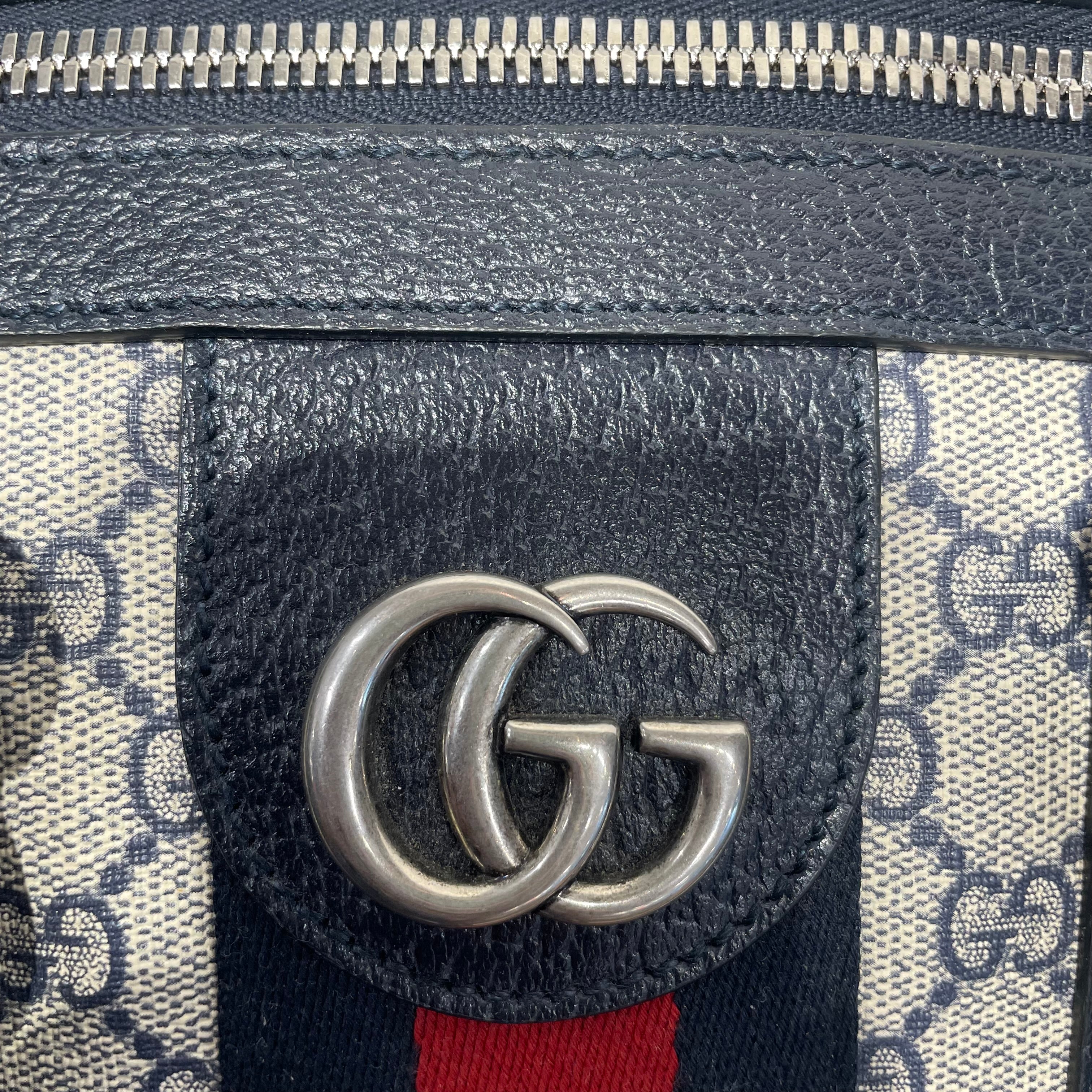 GUCCI/Cross Body Bag/OS/Monogram/Leather/BEG/Ophidia  GG supreme travel bag view 4