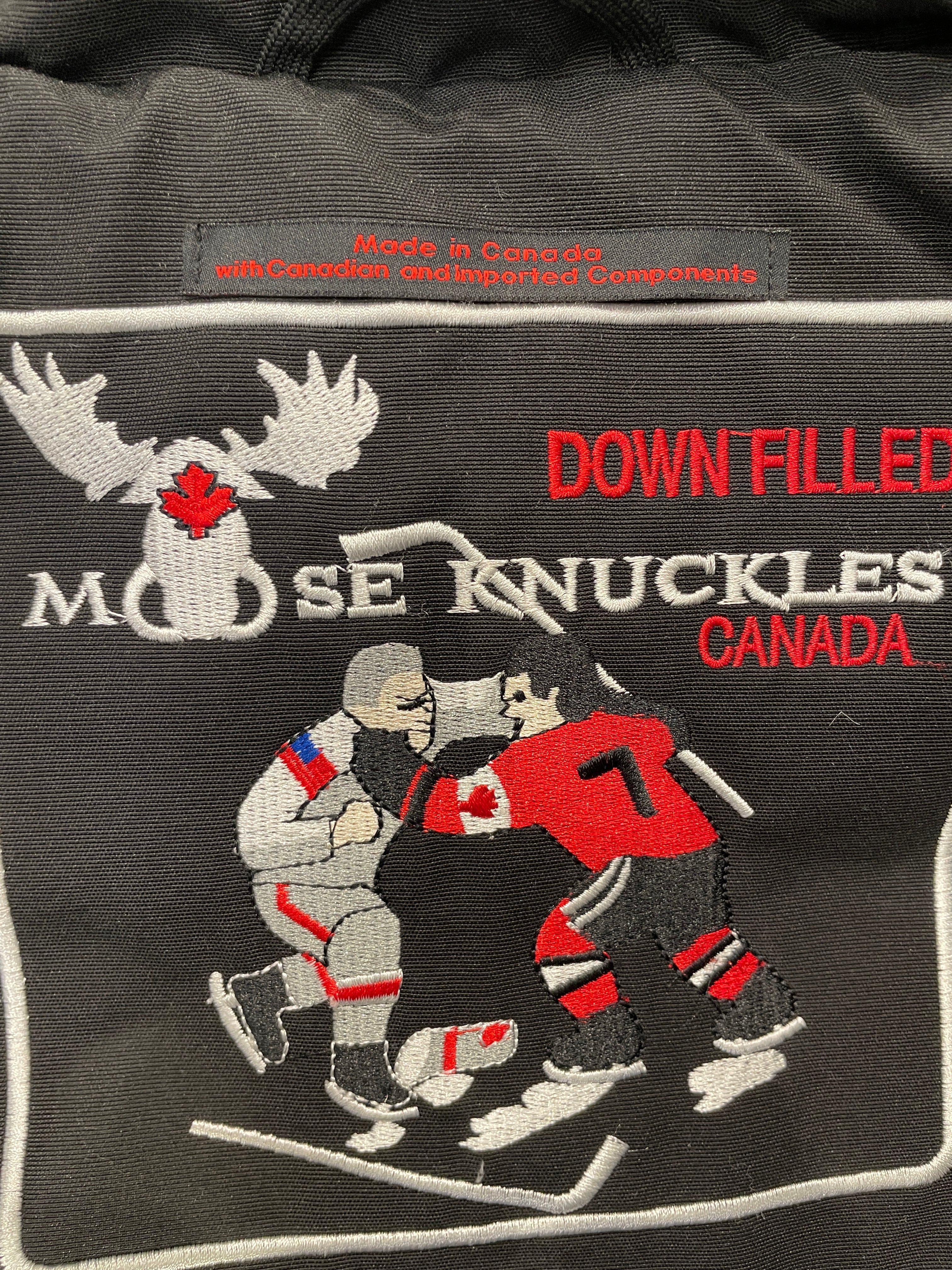 MOOSE KNUCKLES/Puffer Jkt/M/Polyester/BLK/FUR-LINED HOOD PUFFER view 3