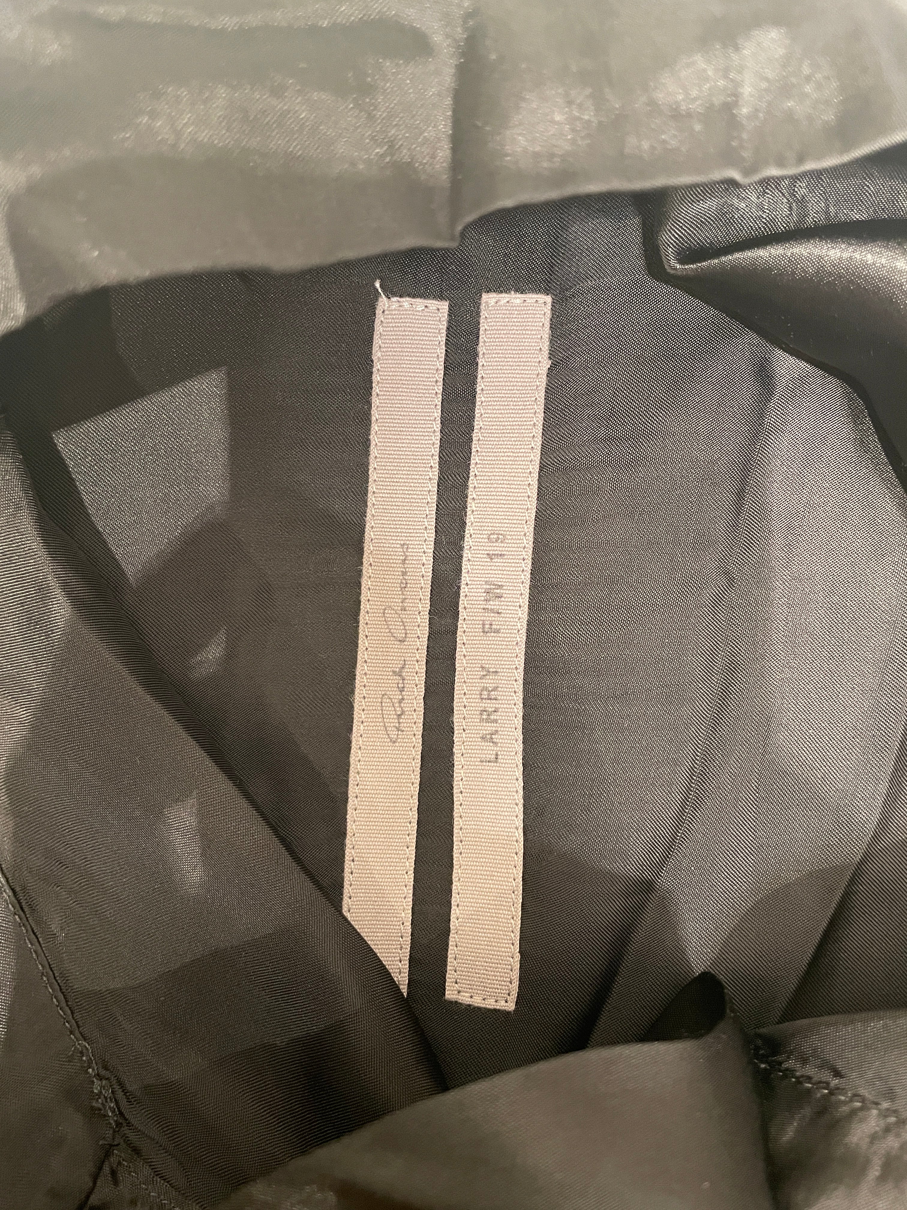 Rick Owens/LS T-Shirt/54/Rayon/BLK/OPEN COLLAR BUTTON UP view 6