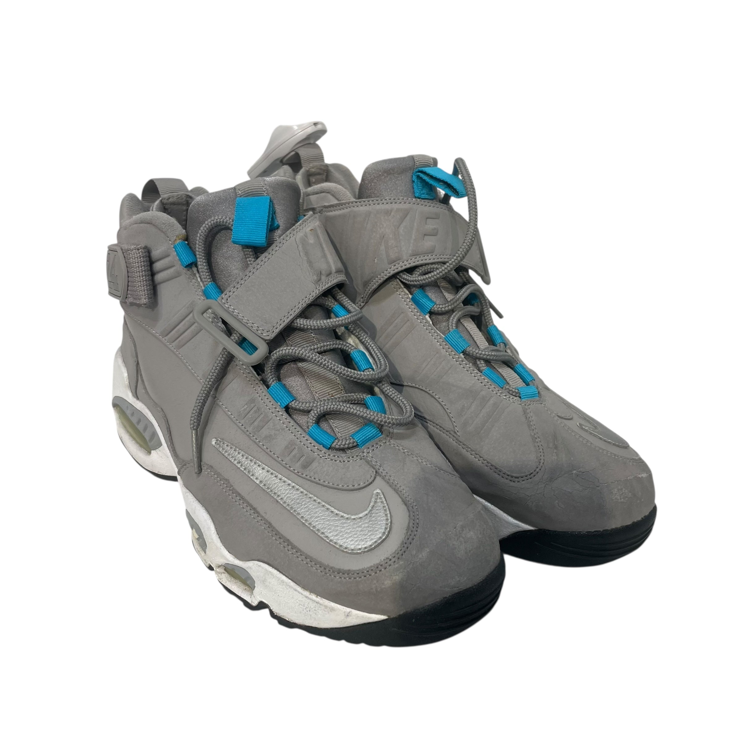 NIKE/Hi-Sneakers/US 10/Cotton/GRY/GRIFFEYS BLUE LACE HOLDERS view 1