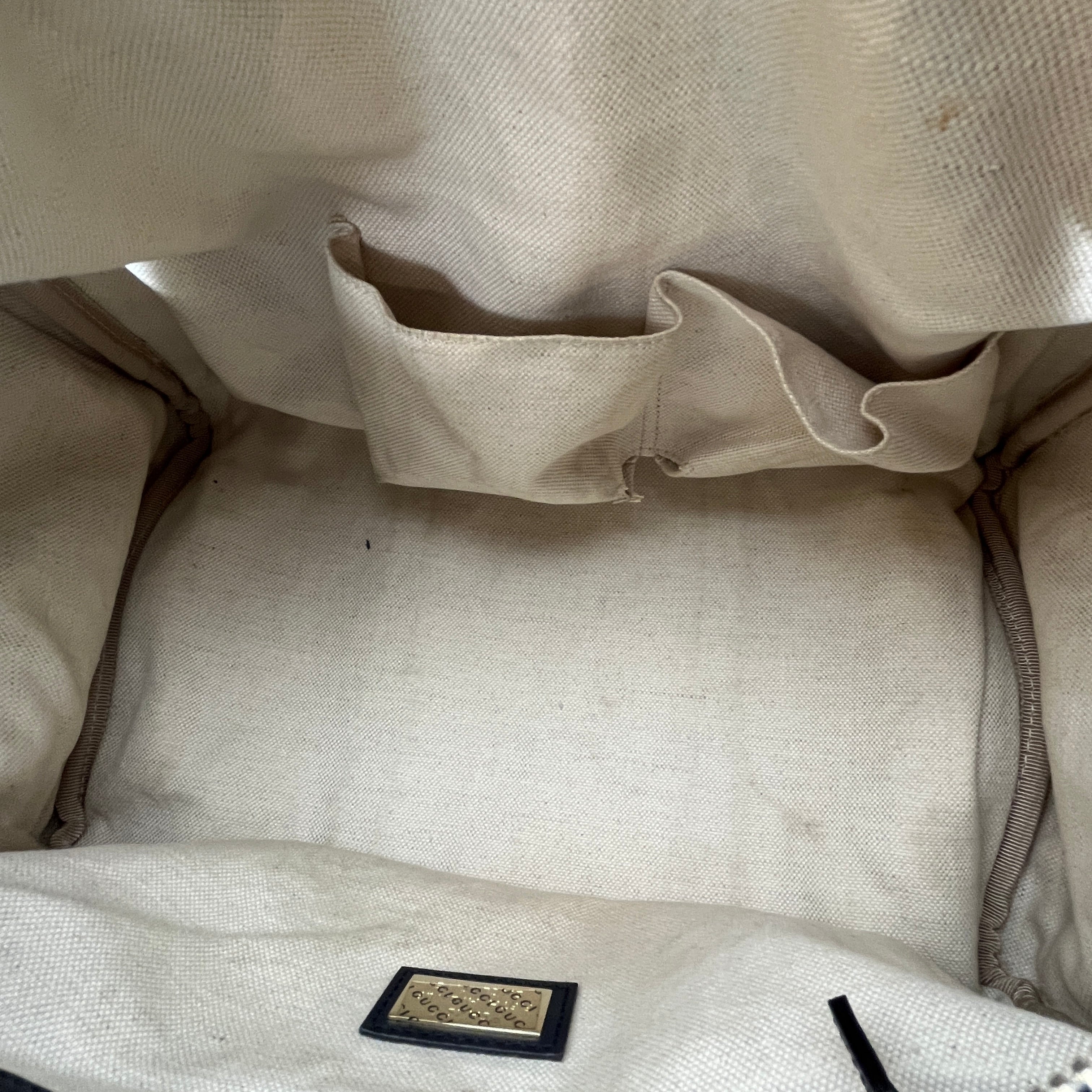 GUCCI/Hand Bag/Monogram/Cotton/BLU/blue all over gg boston view 16