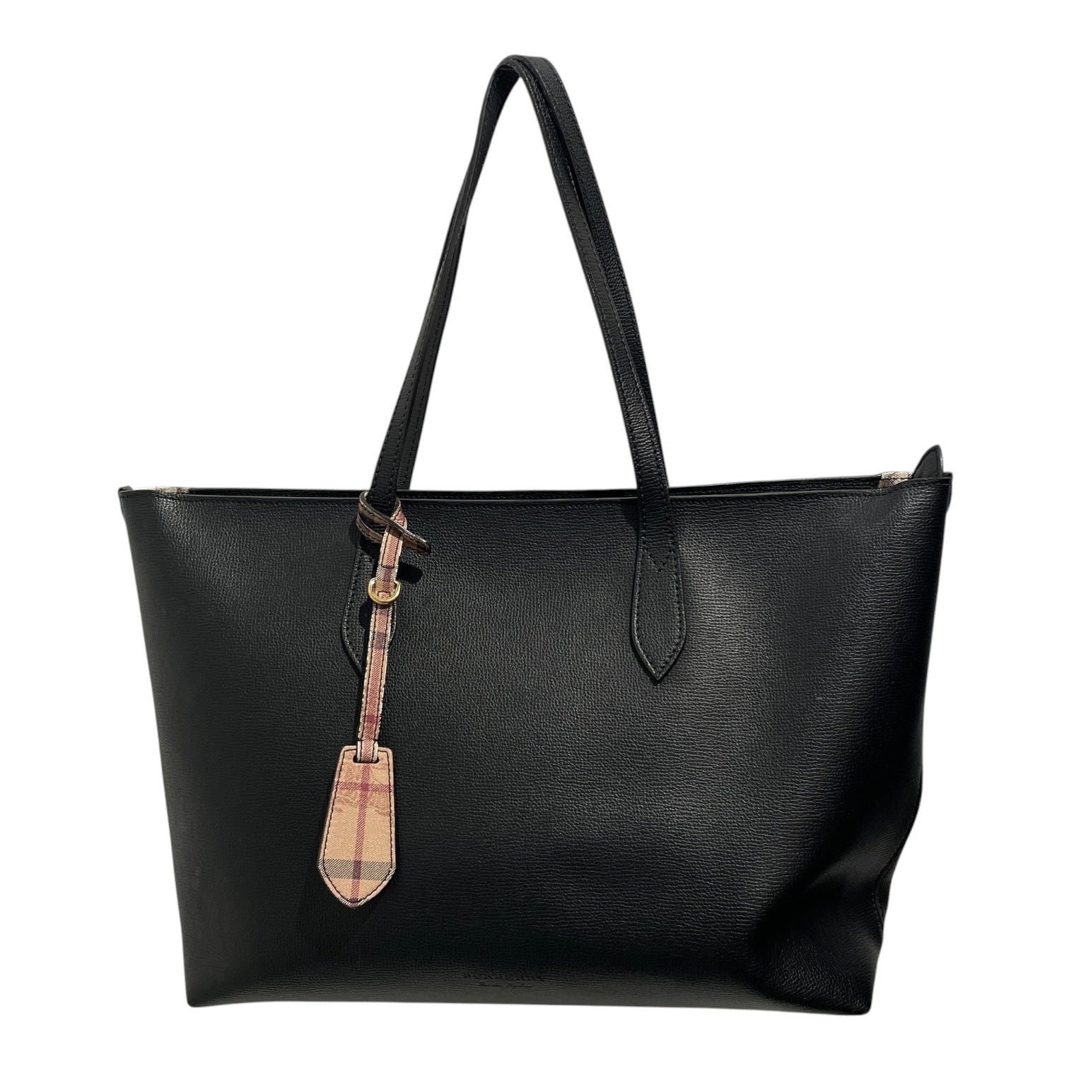 BURBERRY LONDON/Tote Bag/Leather/BLK/ view 1