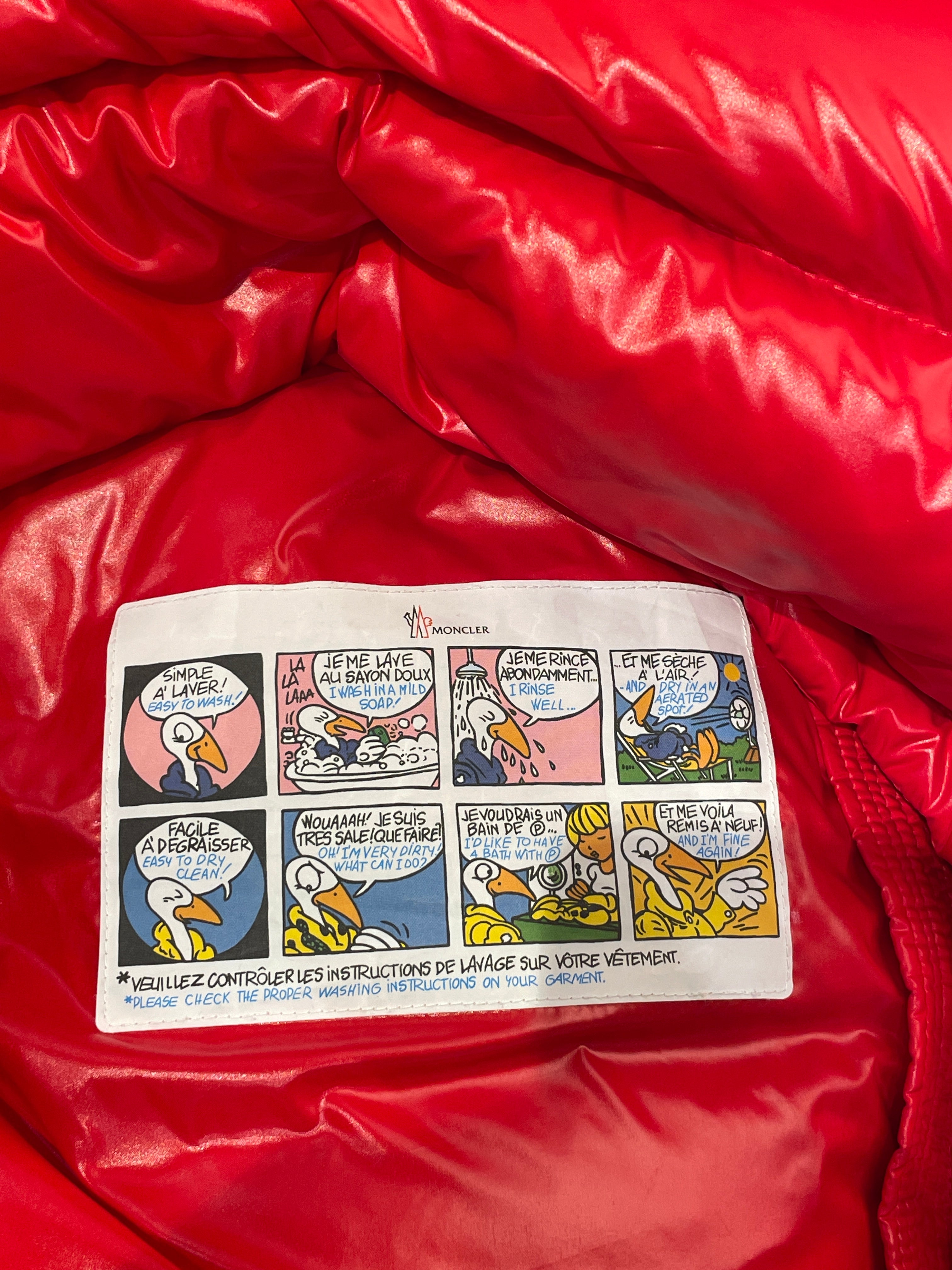 MONCLER/Puffer Jkt/XS/Nylon/RED/Red Down Puffer view 4