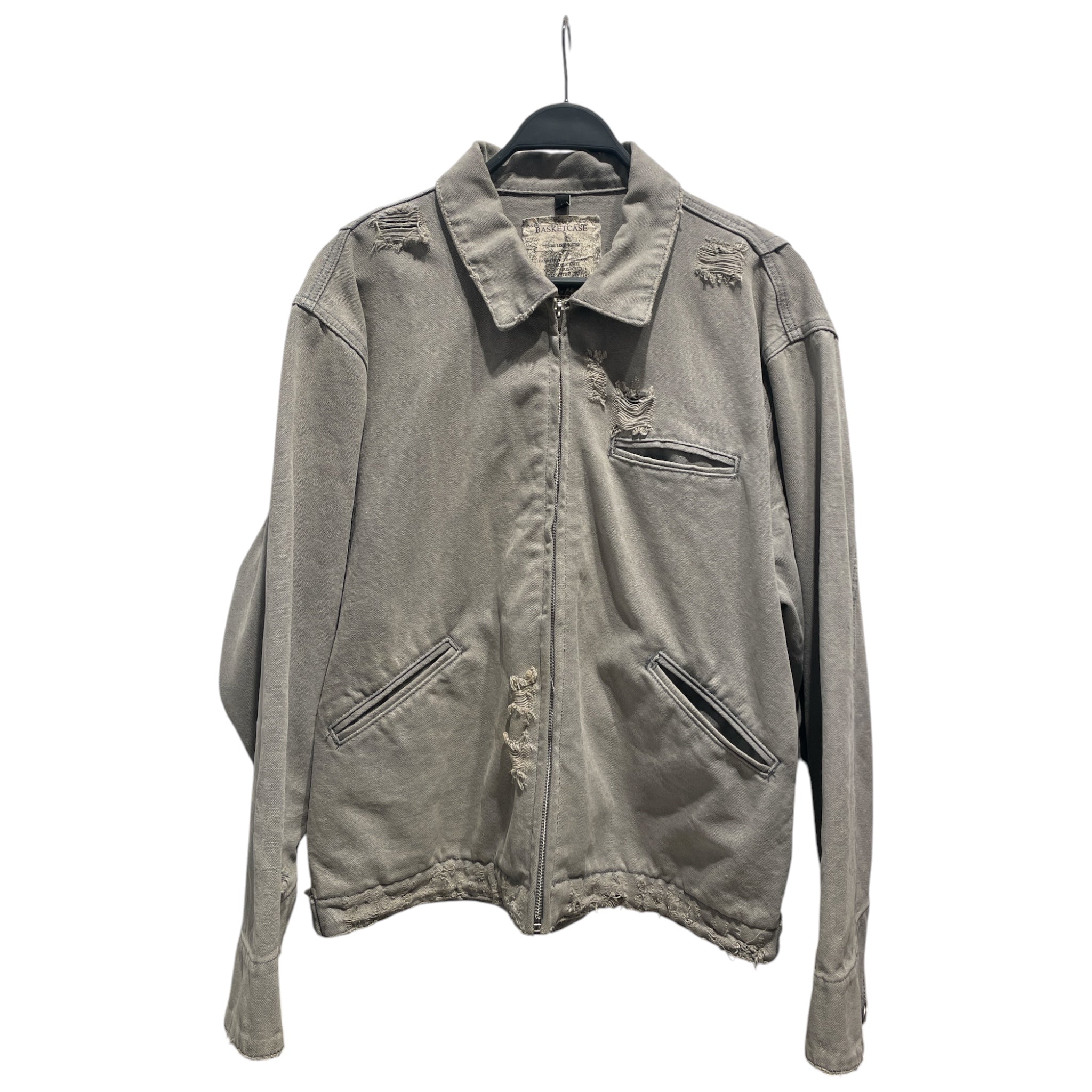 basketcase gallery/Denim Jkt/L/Cotton/GRY/Hench work jacket view 1