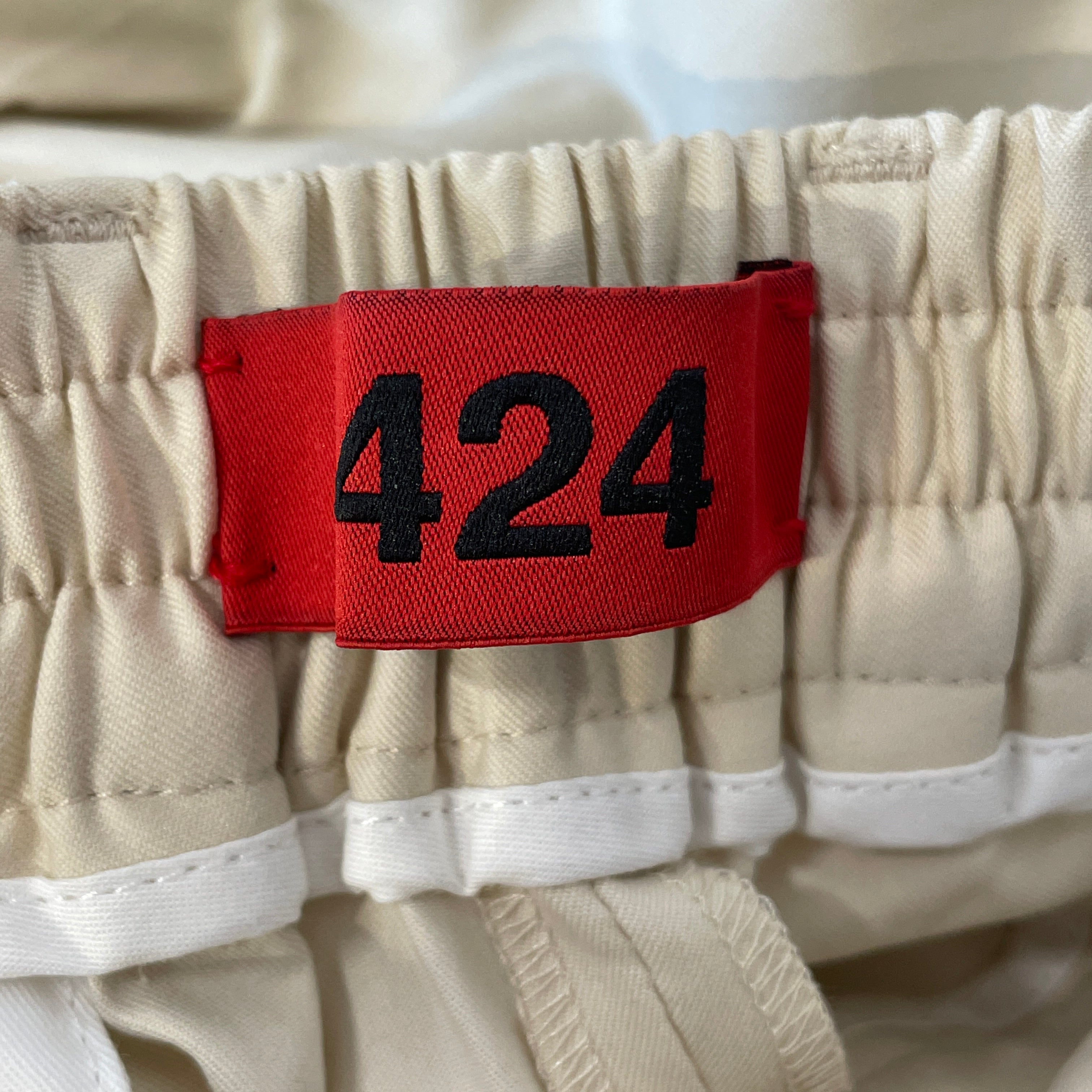 424(FourTwoFour)/Straight Pants/M/Cotton/CRM/PLEATED view 4