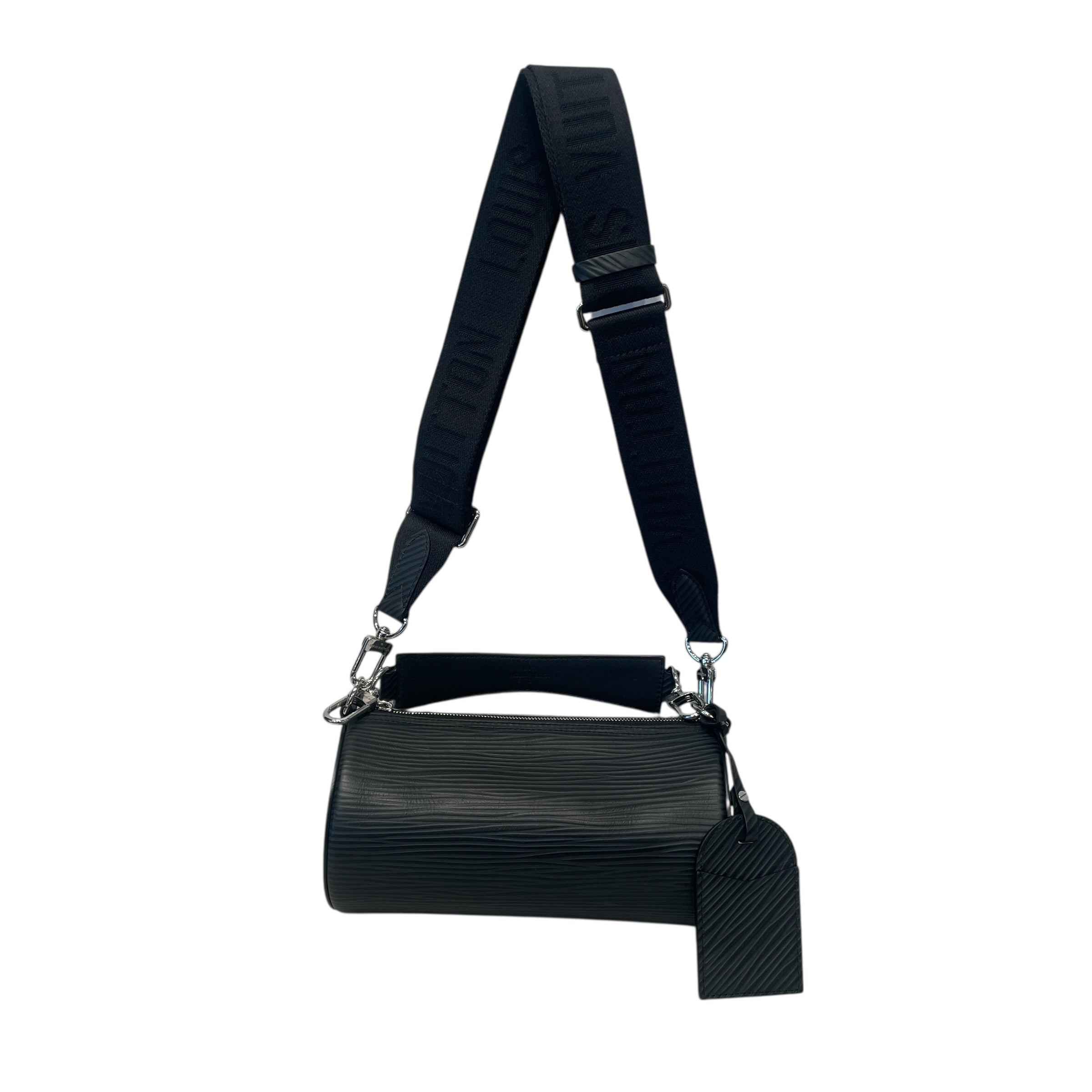 LOUIS VUITTON/Cross Body Bag/Leather/BLK/POLOCHON BAG PM view 2