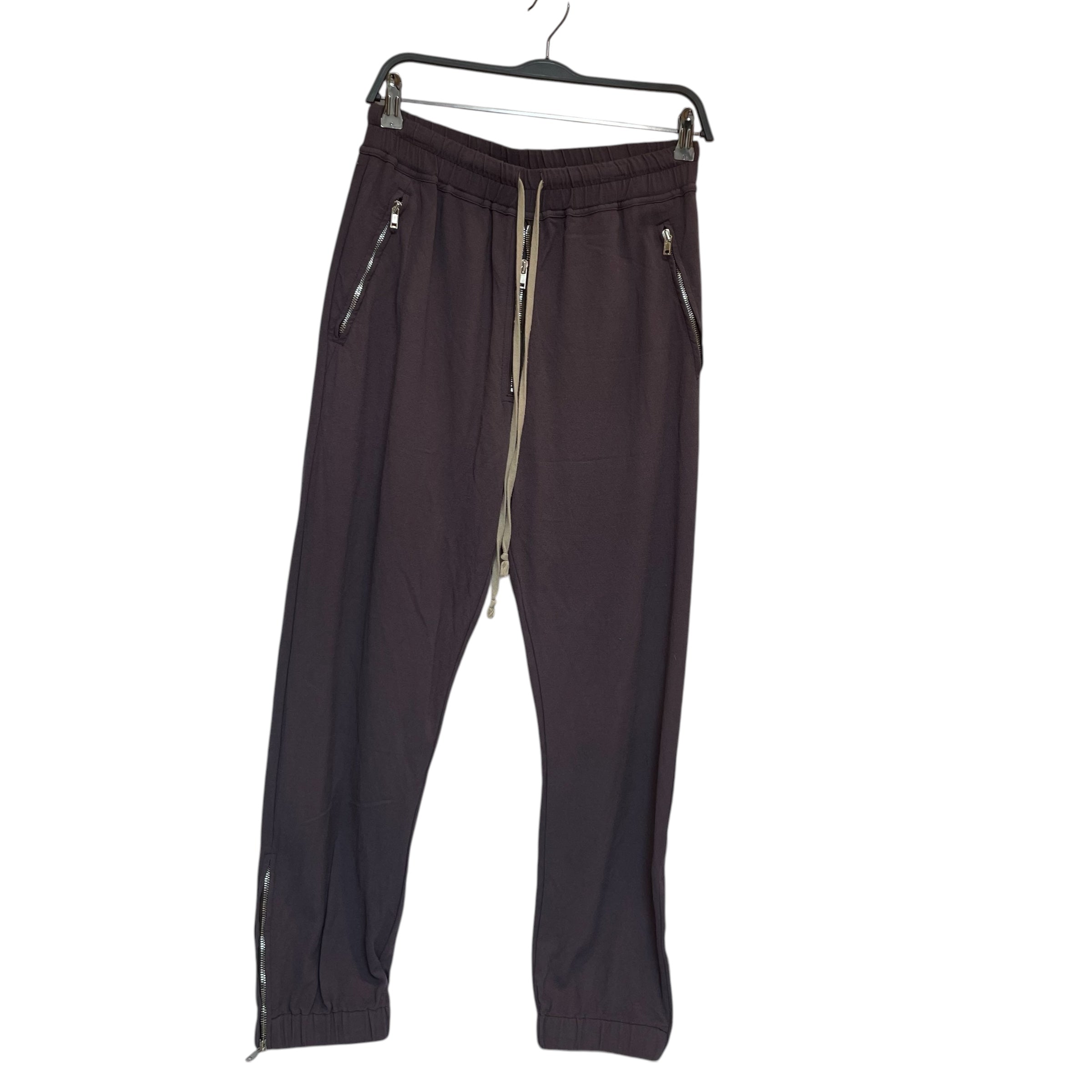 Rick Owens/Straight Pants/46/Cotton/PPL/eggplant drawstring view 1