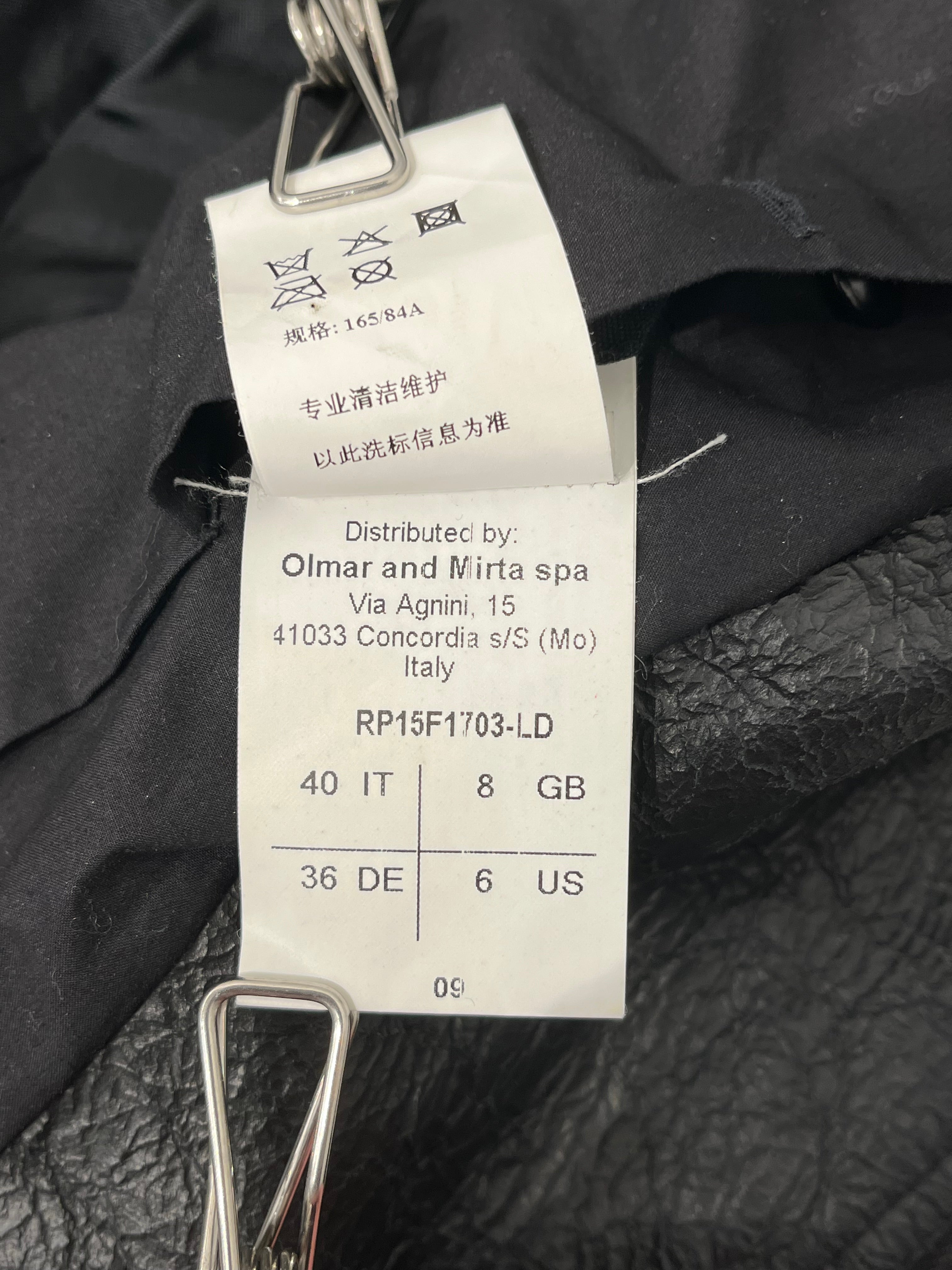 Rick Owens/Leather Jkt/6/Leather/BLK/RP15F1703-LD view 5