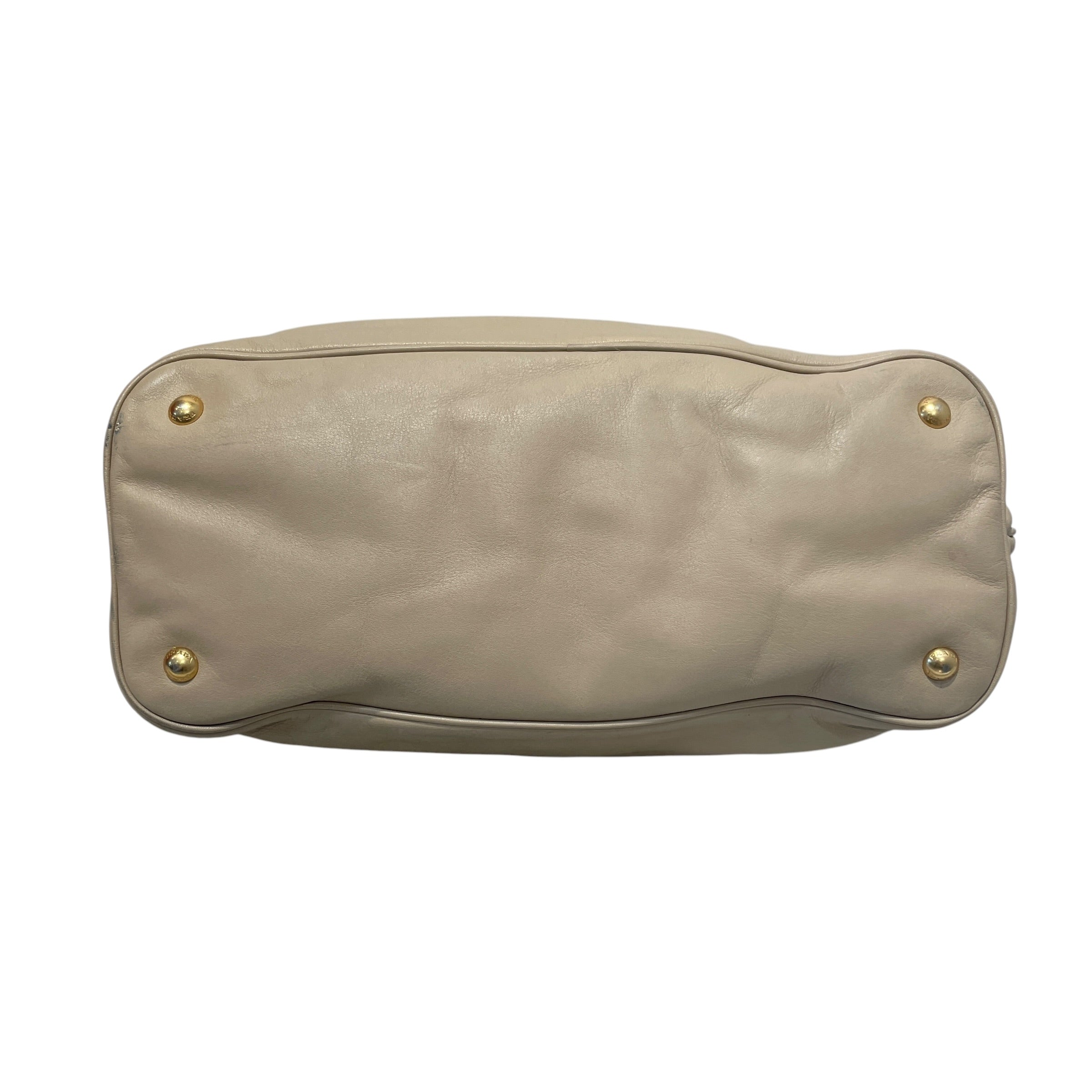 PRADA/Hand Bag/Leather/CRM/Pomice Vitello Daino Calfskin view 7