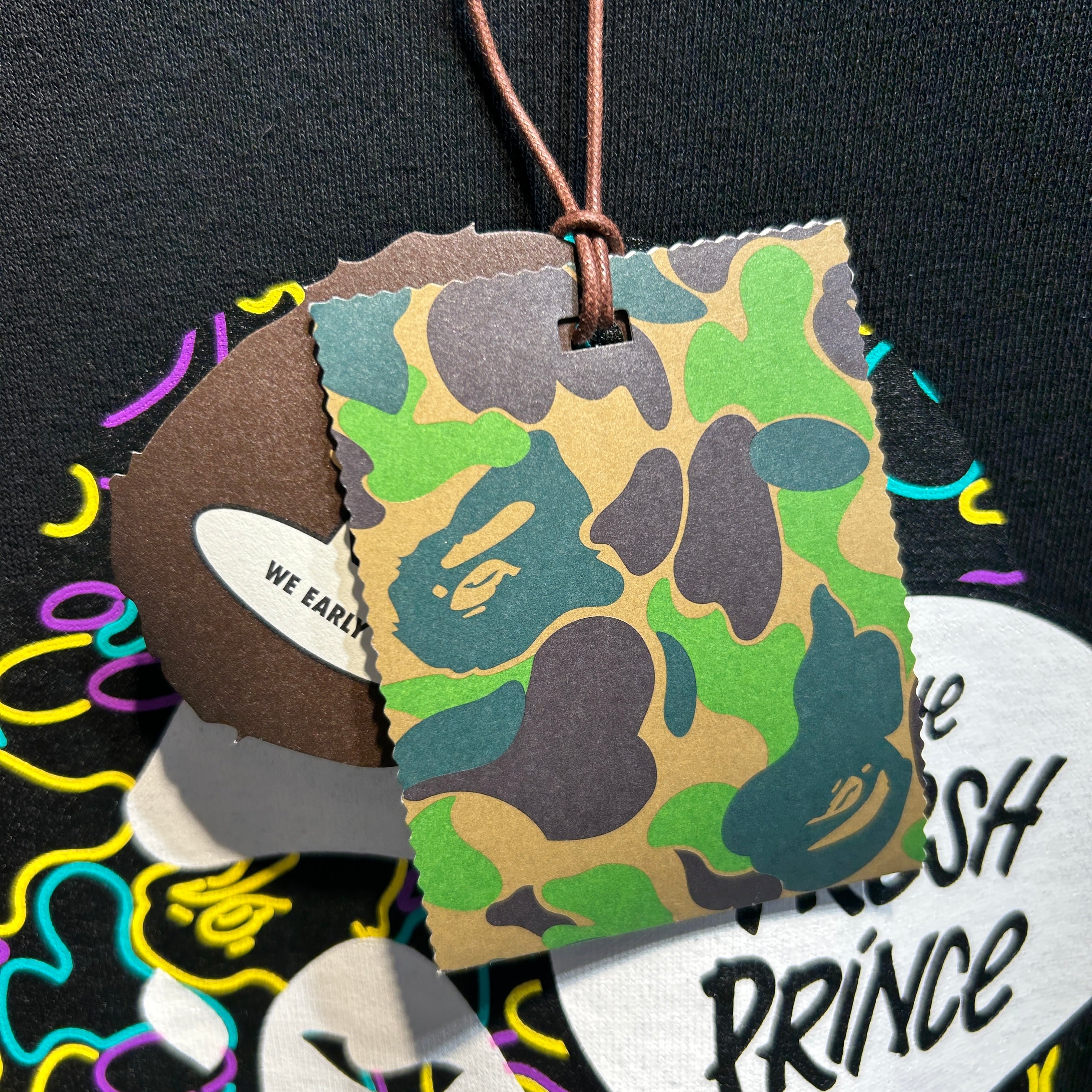 A BATHING APE/Sweater/M/Cotton/BLK/FRESH PRINCE view 5