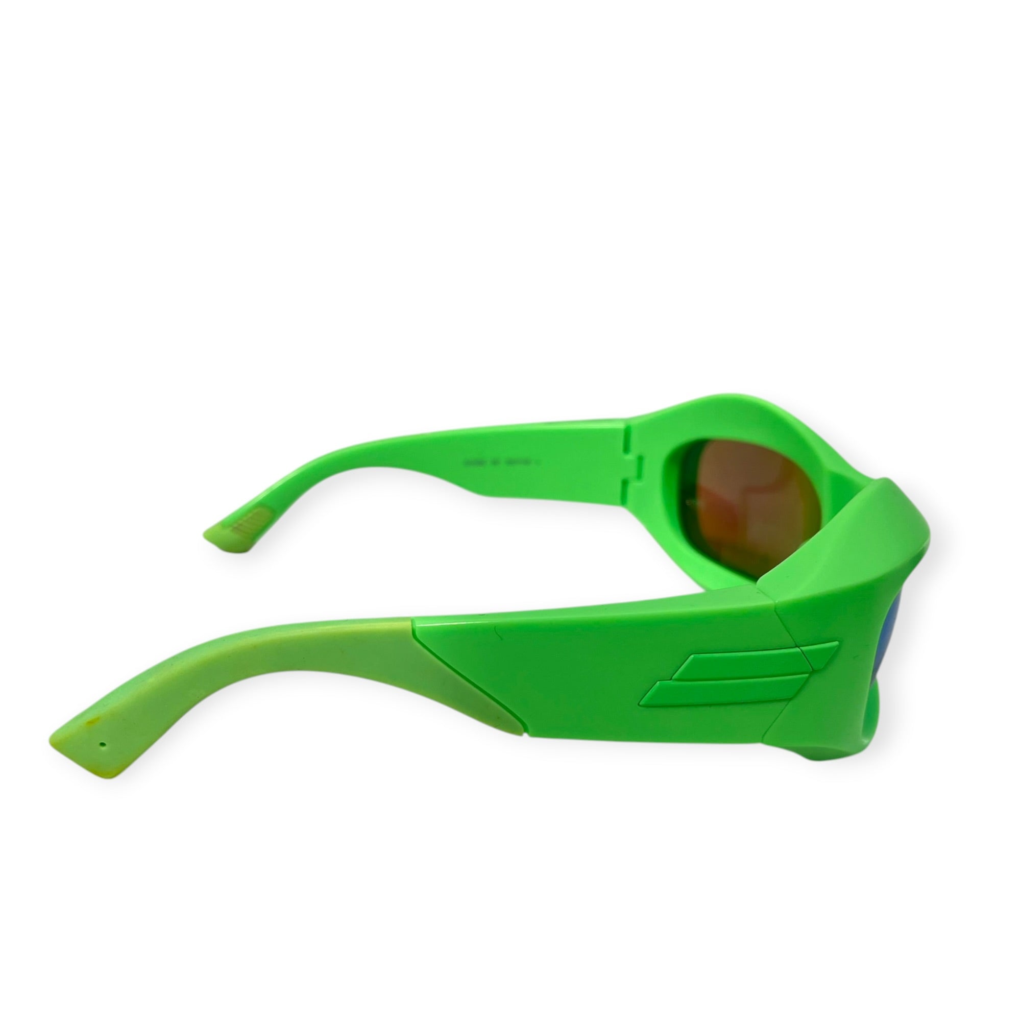 BOTTEGA VENETA/Sunglasses/Plastic/GRN/NEON GREEN CYCLONE RUBBER GRN view 2