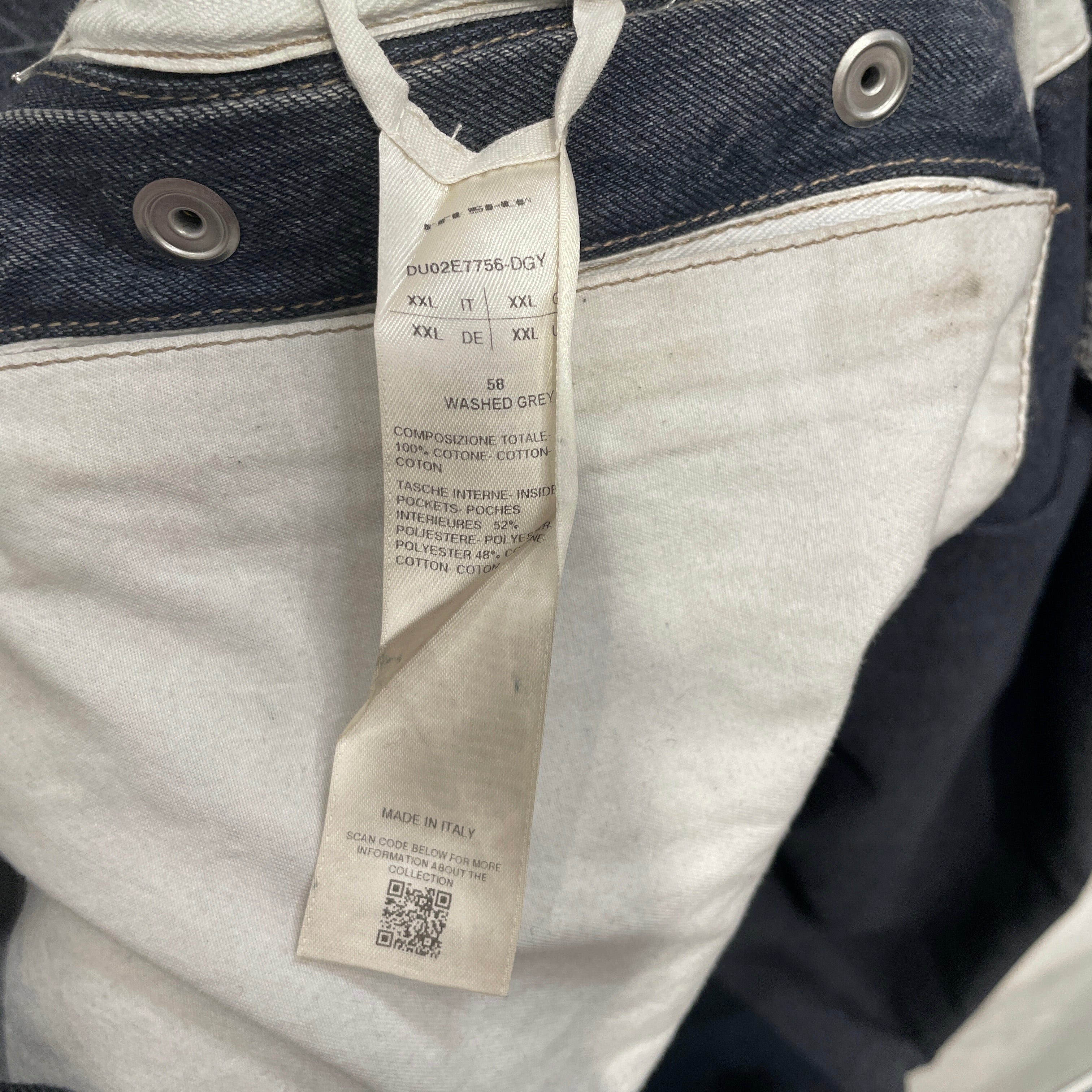 RICK OWENS DRKSHDW/Denim Jkt/XXL/Cotton/GRY/LIDO LARRY CARDIGAN JACKET view 4