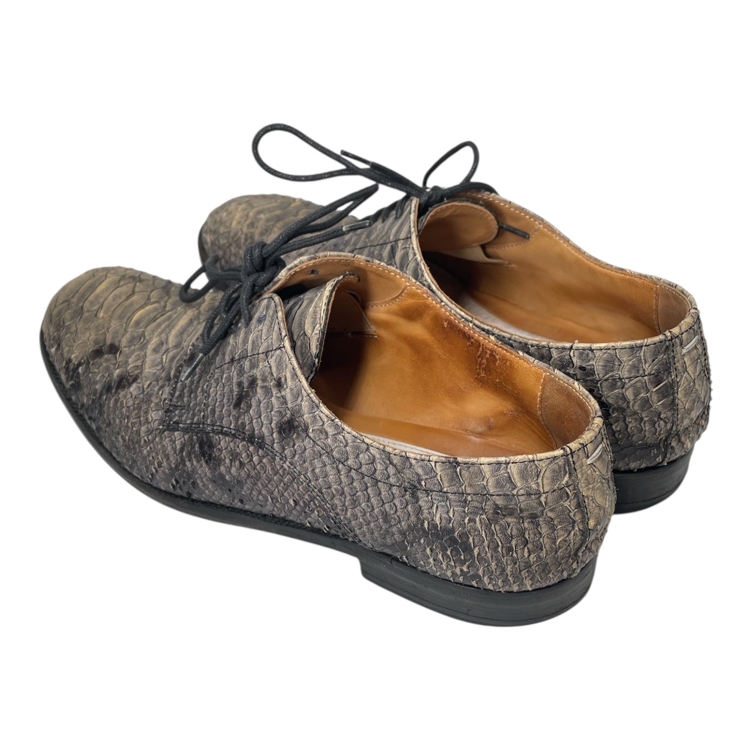 Maison Martin Margiela/Dress Shoes/EU 37/Animal Pattern/GRY/snakeskin derby vibram view 2