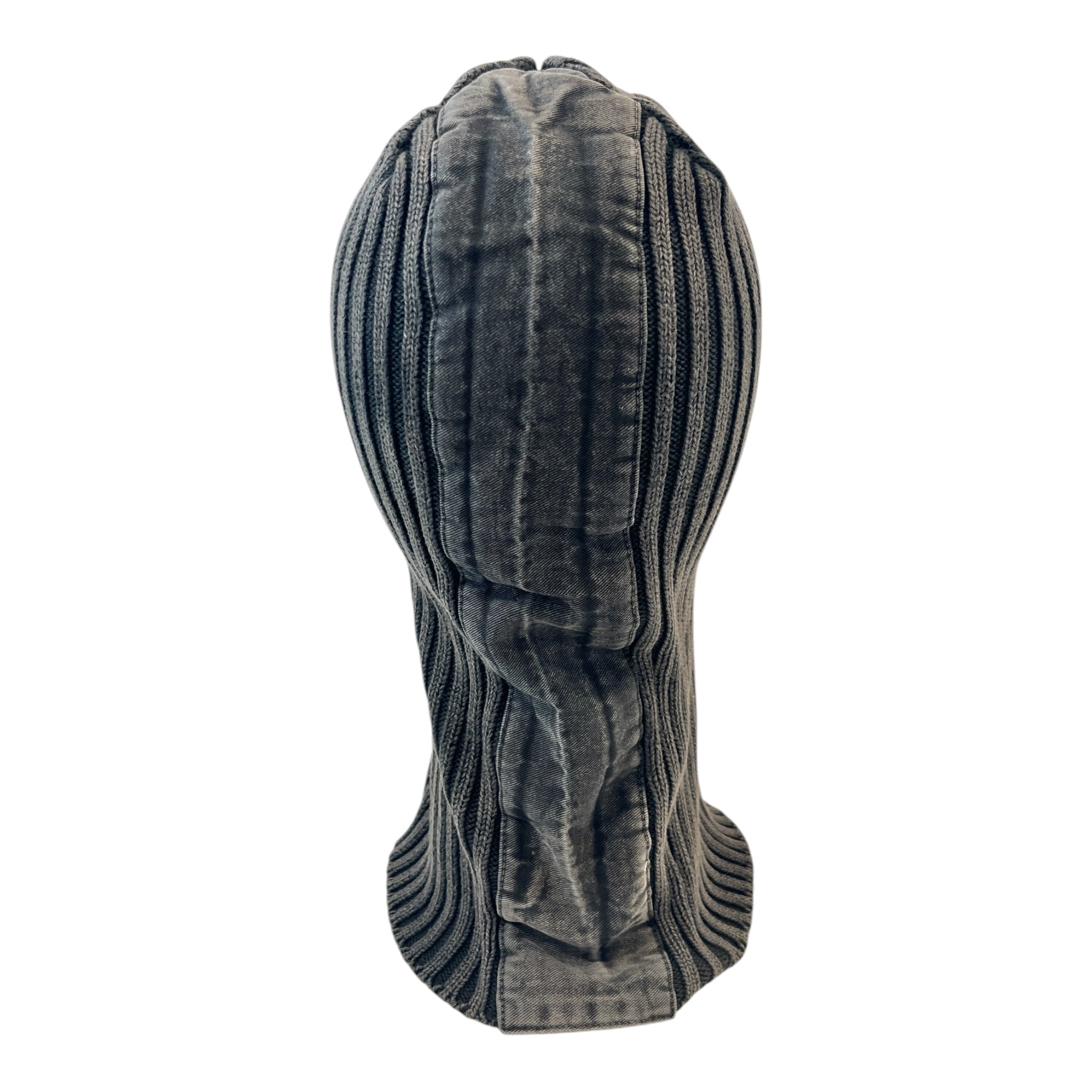 Vaquera/Headwear/OS/Cotton/BLK/ZIPPER RIBBED BALACLAVA view 2