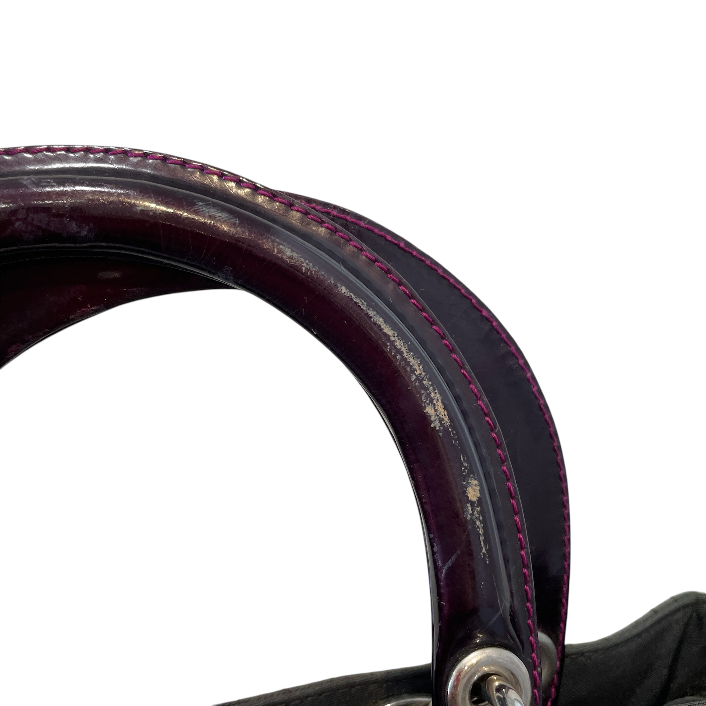 Christian Dior/Hand Bag/Cotton/BLK/Quilted Tote view 7