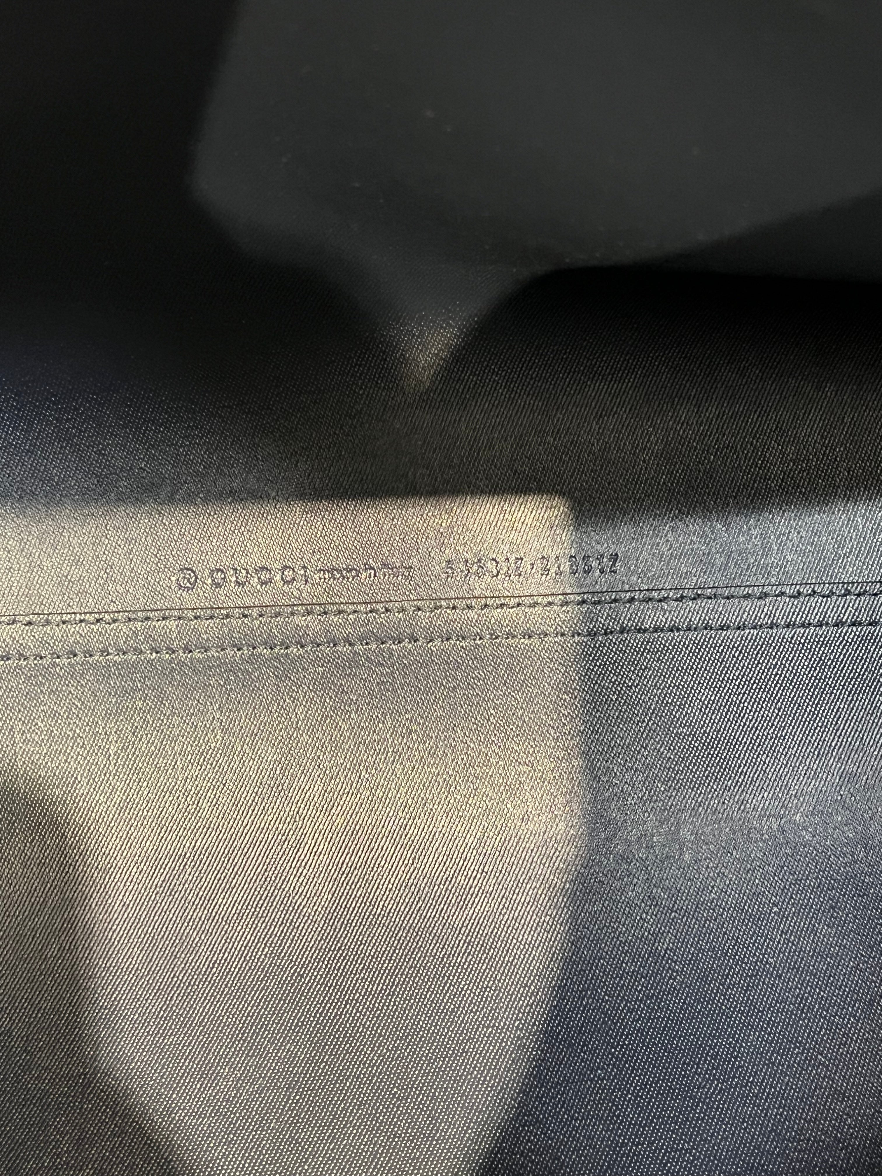 GUCCI/Tote Bag/Monogram/BLU/bloom floral black interior view 5