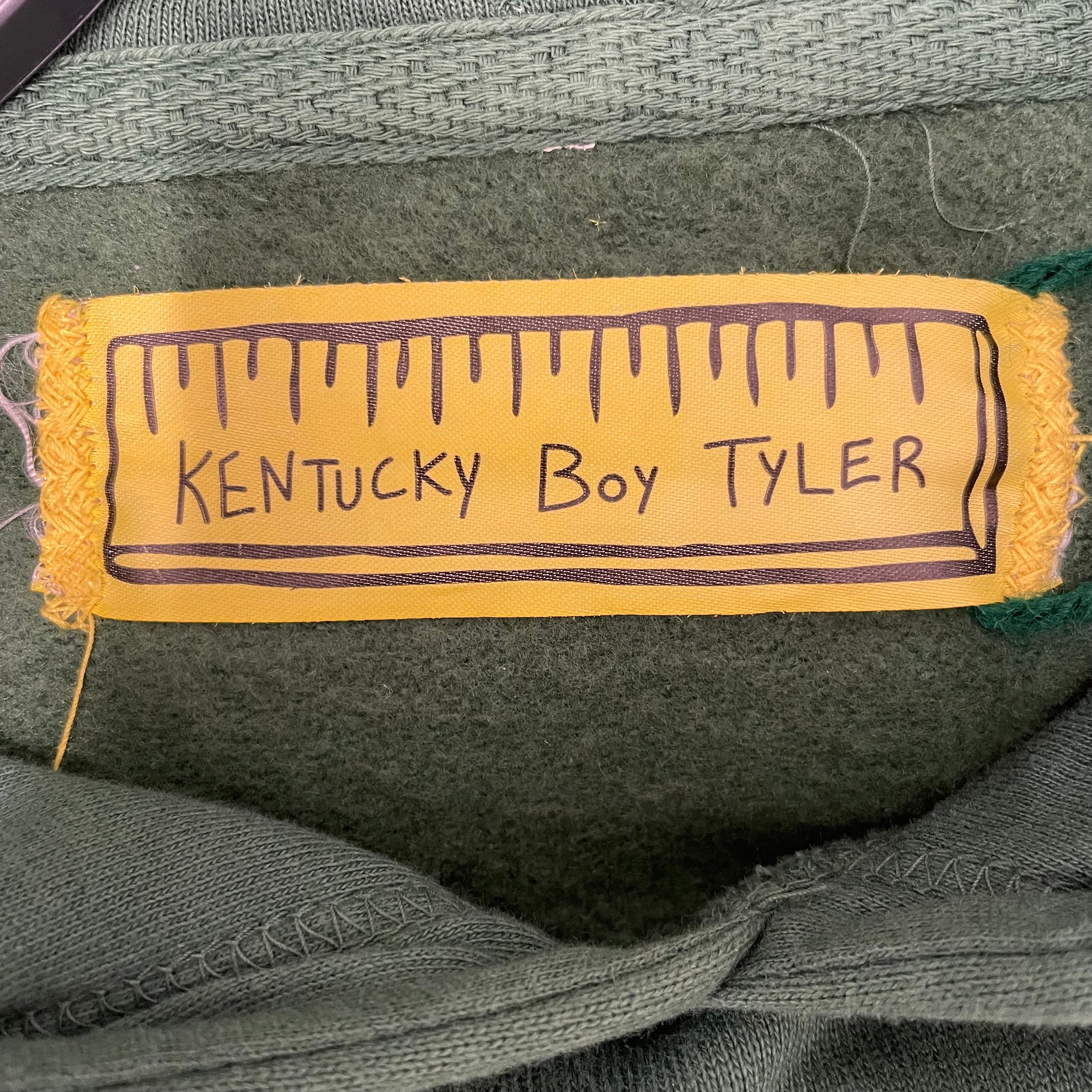 kentucky boy tyler/Hoodie/M/Cotton/GRN/spell out hoodie view 3
